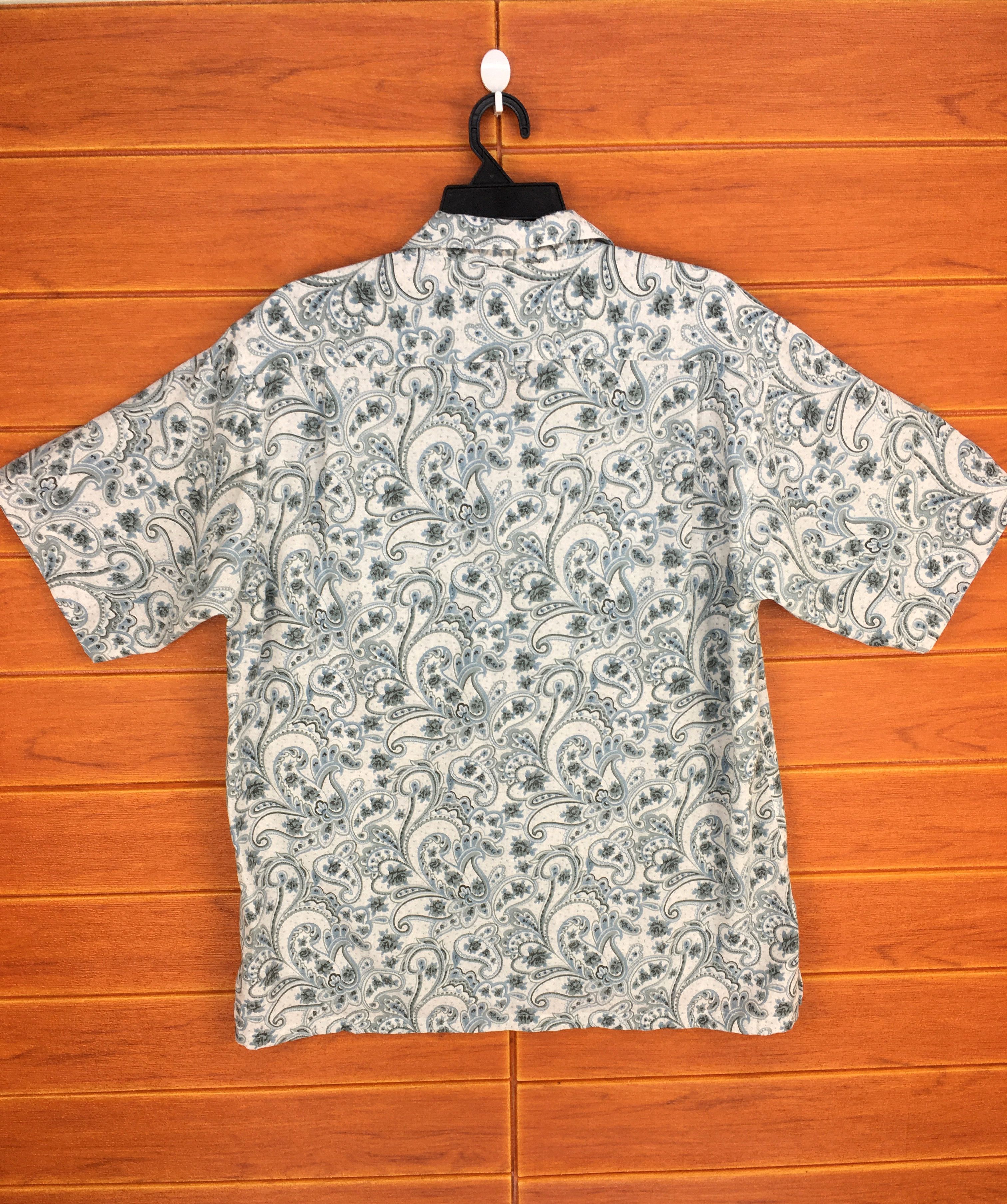 Kansai Yamamoto Vintage KANSAI YAMAMOTO Paisley Hawaiian Shirt Size US L / EU 52-54 / 3 - 8 Thumbnail