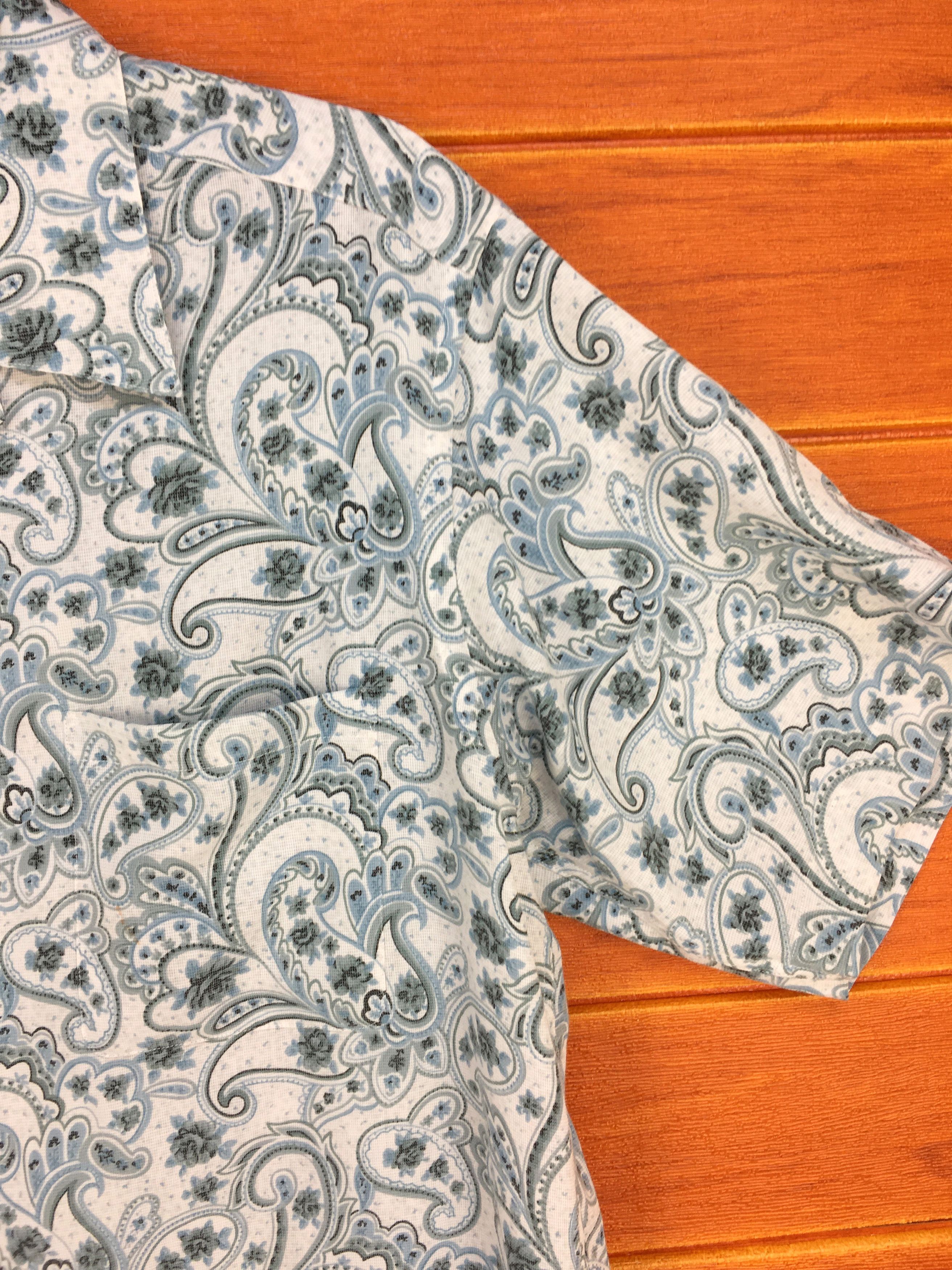 Kansai Yamamoto Vintage KANSAI YAMAMOTO Paisley Hawaiian Shirt Size US L / EU 52-54 / 3 - 3 Thumbnail