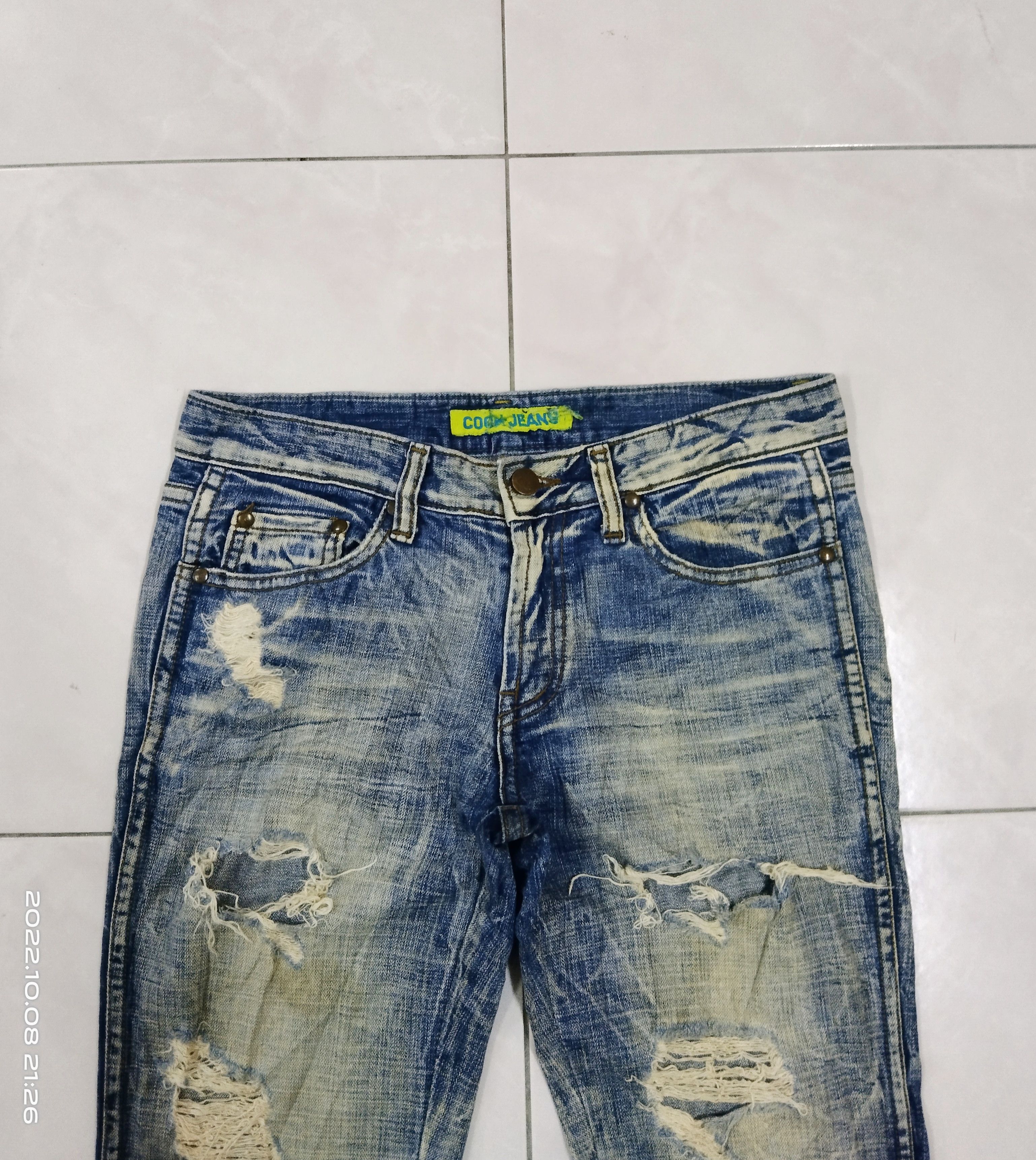 Other FLARE LOW RISE🔥TRASH RIPED FLARE COOK JEANS PANTS Size US 28 / EU 44 - 4 Thumbnail