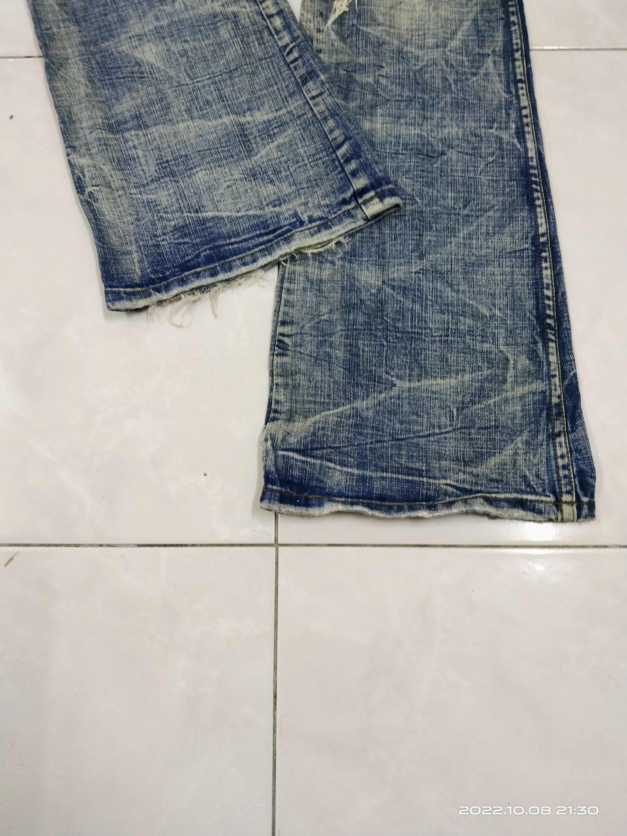 Other FLARE LOW RISE🔥TRASH RIPED FLARE COOK JEANS PANTS Size US 28 / EU 44 - 7 Thumbnail