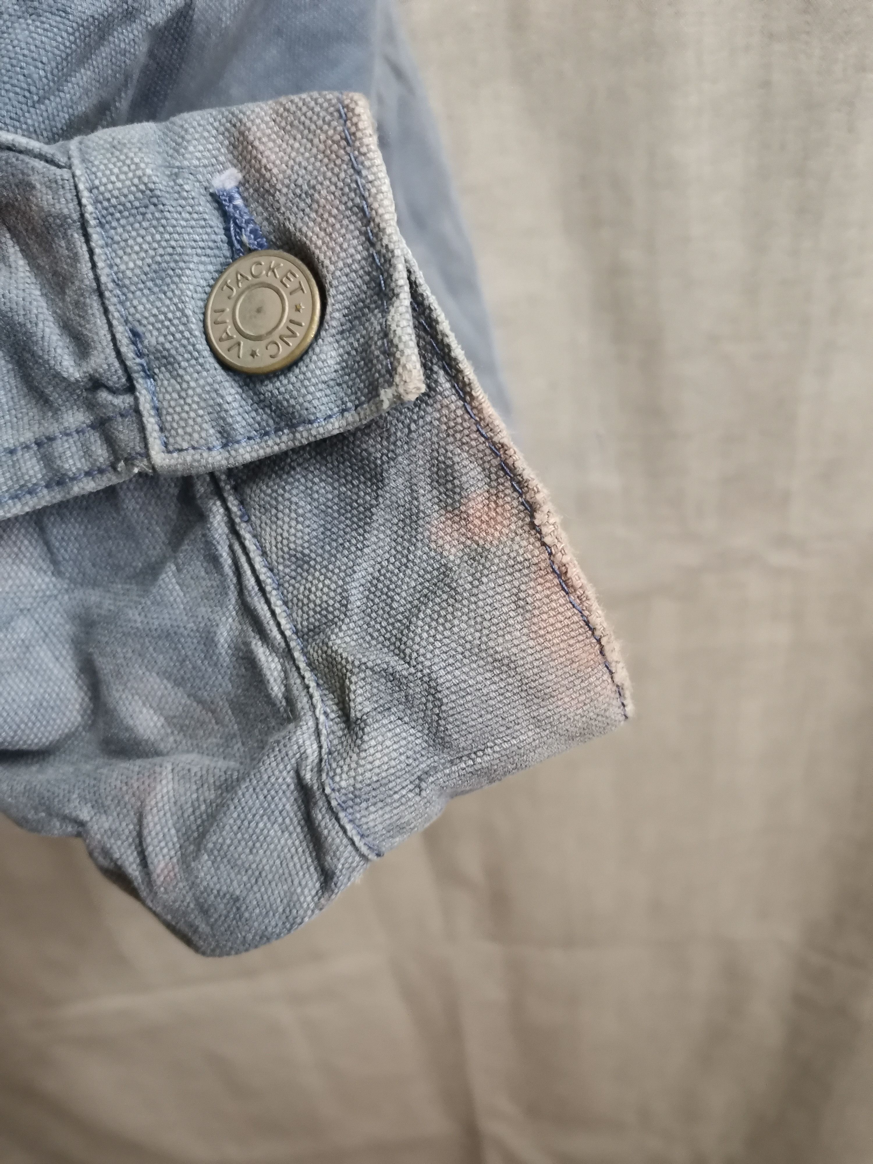 Japanese Brand × Van × Vintage Vintage Distressed Van Jac Denim Trucker Jacket Size US L / EU 52-54 / 3 - 8 Thumbnail