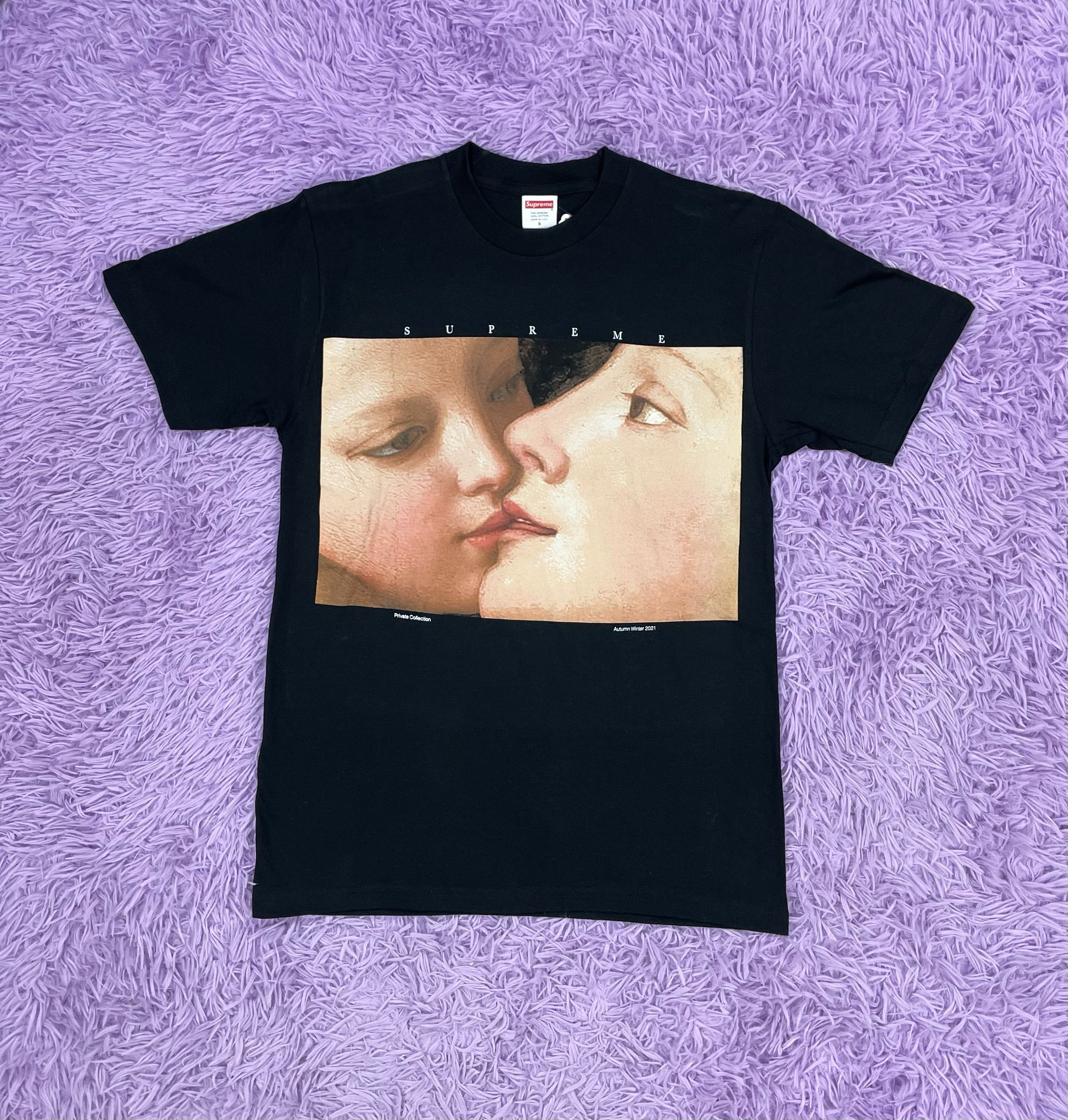 image of Supreme Private Collection Tee Small in Black, Men's