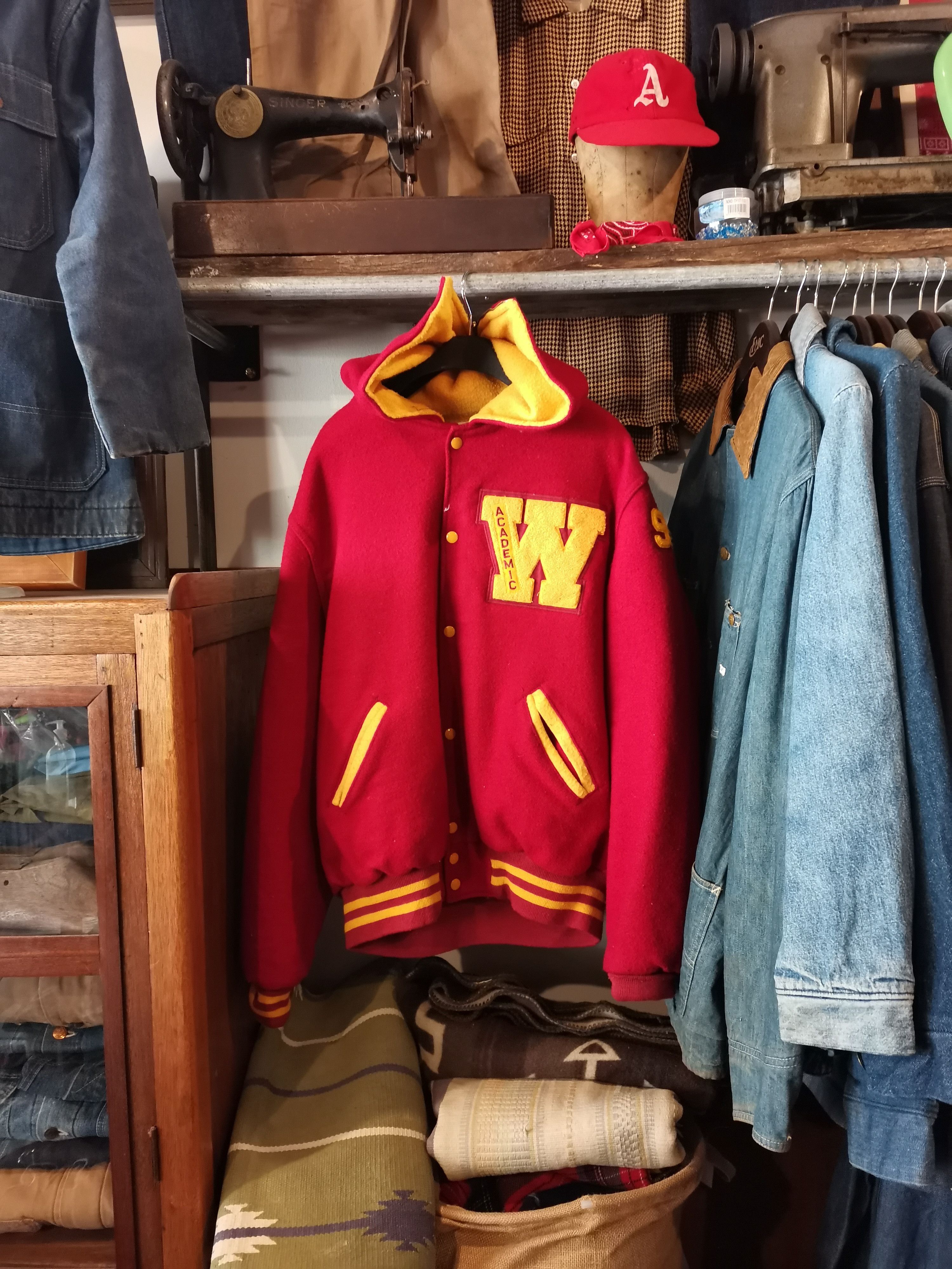 Vintage Roush Sporting Goods Varsity Letterman Jacket Size US XL / EU 56 / 4 - 1 Thumbnail