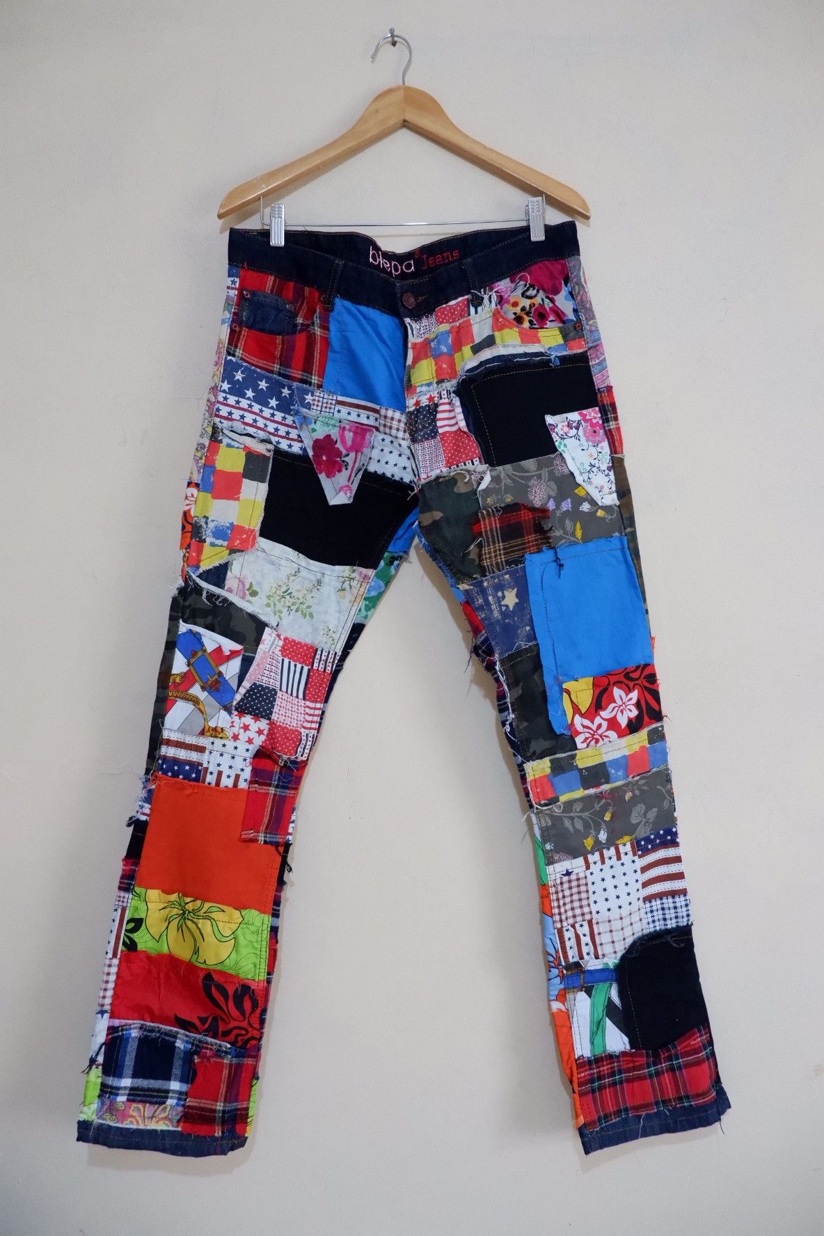 20471120 Reconstructed Patchwork Japan Jeans Size US 34 / EU 50 - 1 Thumbnail