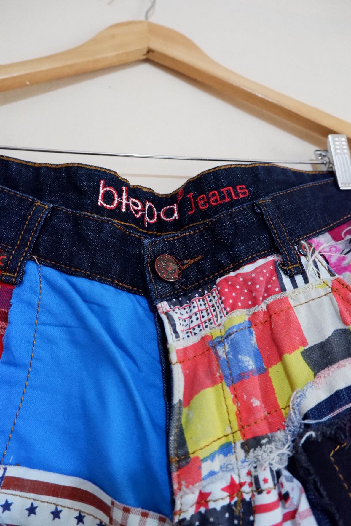 20471120 Reconstructed Patchwork Japan Jeans Size US 34 / EU 50 - 3 Thumbnail