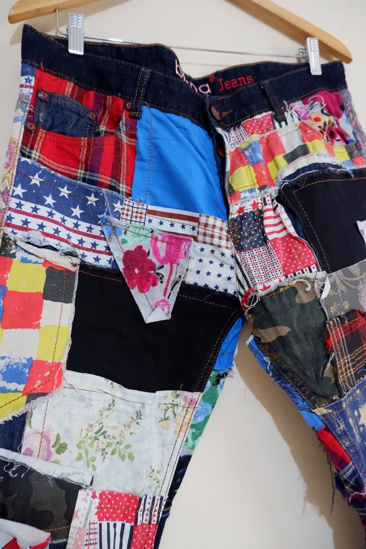 20471120 Reconstructed Patchwork Japan Jeans Size US 34 / EU 50 - 4 Thumbnail