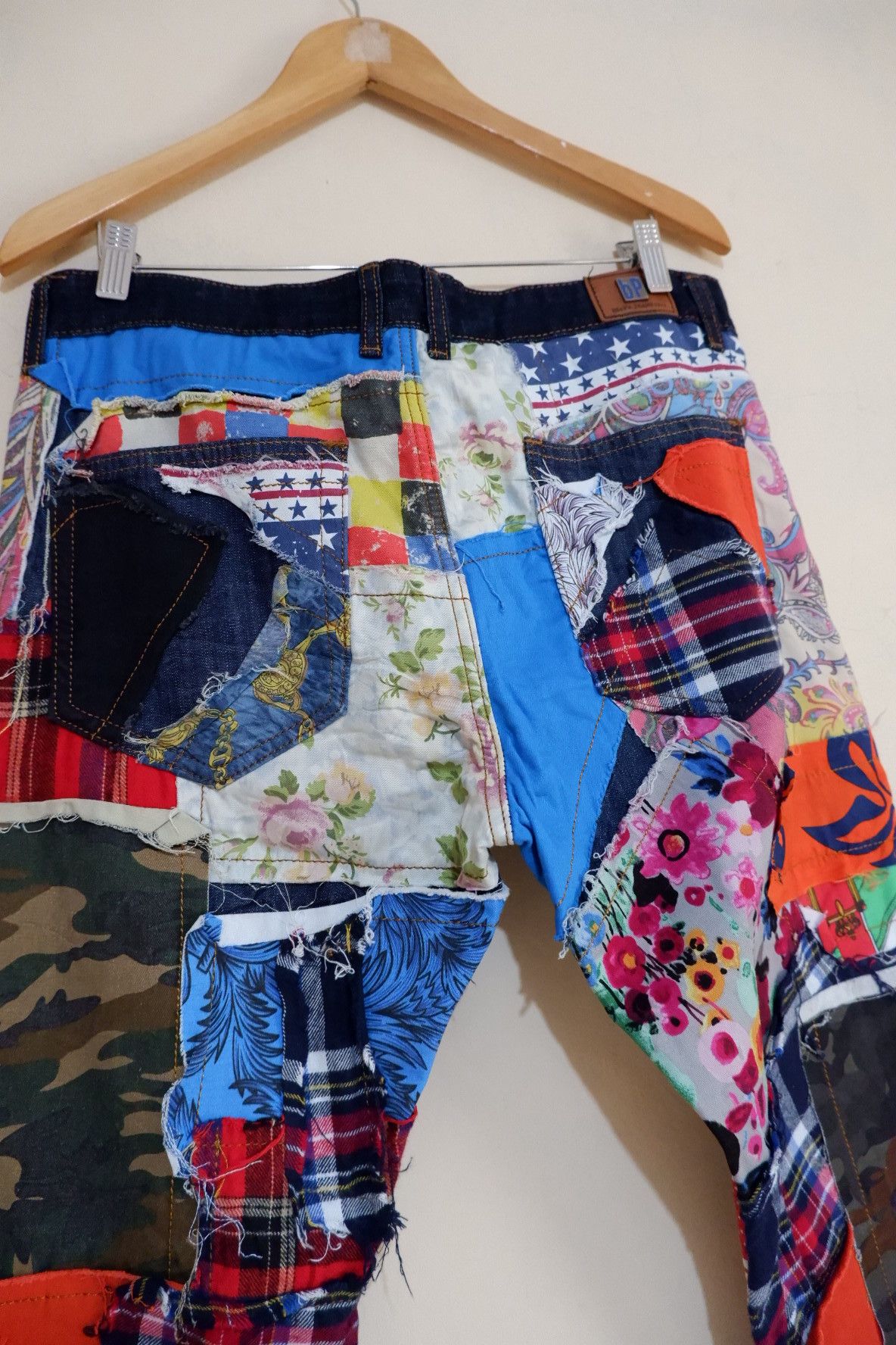 20471120 Reconstructed Patchwork Japan Jeans Size US 34 / EU 50 - 6 Thumbnail