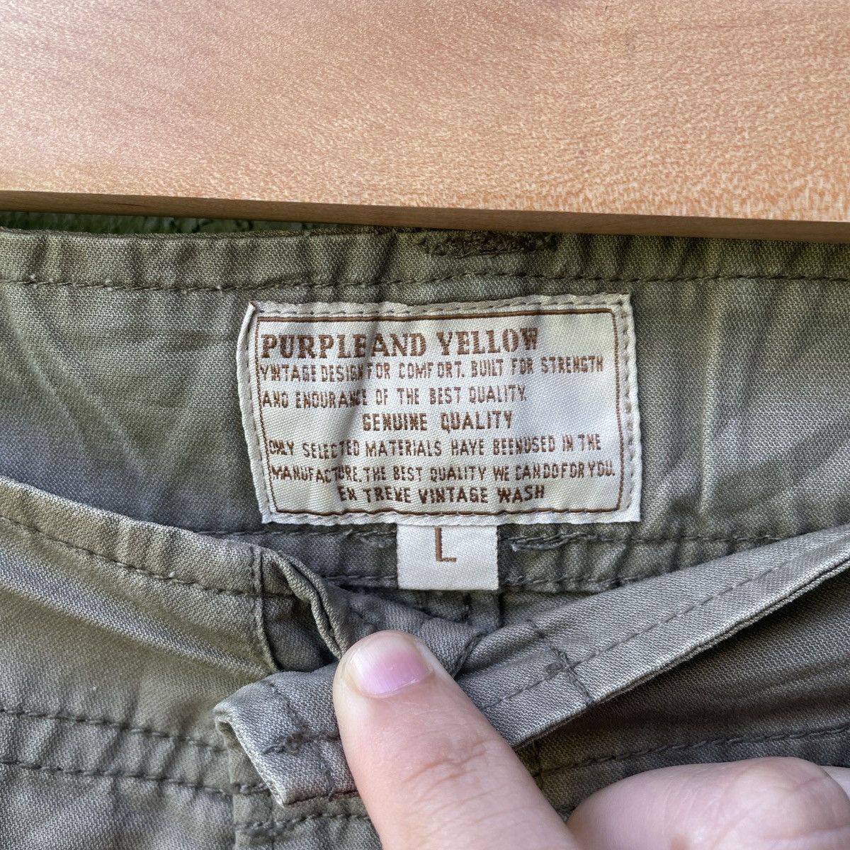 Japanese Brand Vintage PURPLE AND YELLOW Distressed 9 Pocket Cargo Pants Size US 32 / EU 48 - 8 Thumbnail