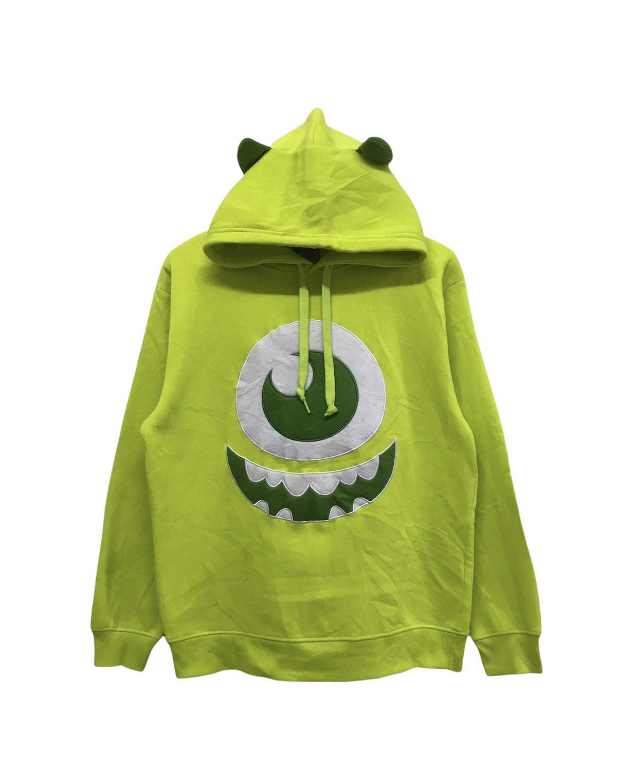 image of Disney x Movie monsters University Sweatshirt Hoodie in Green, Men's (Size Large)