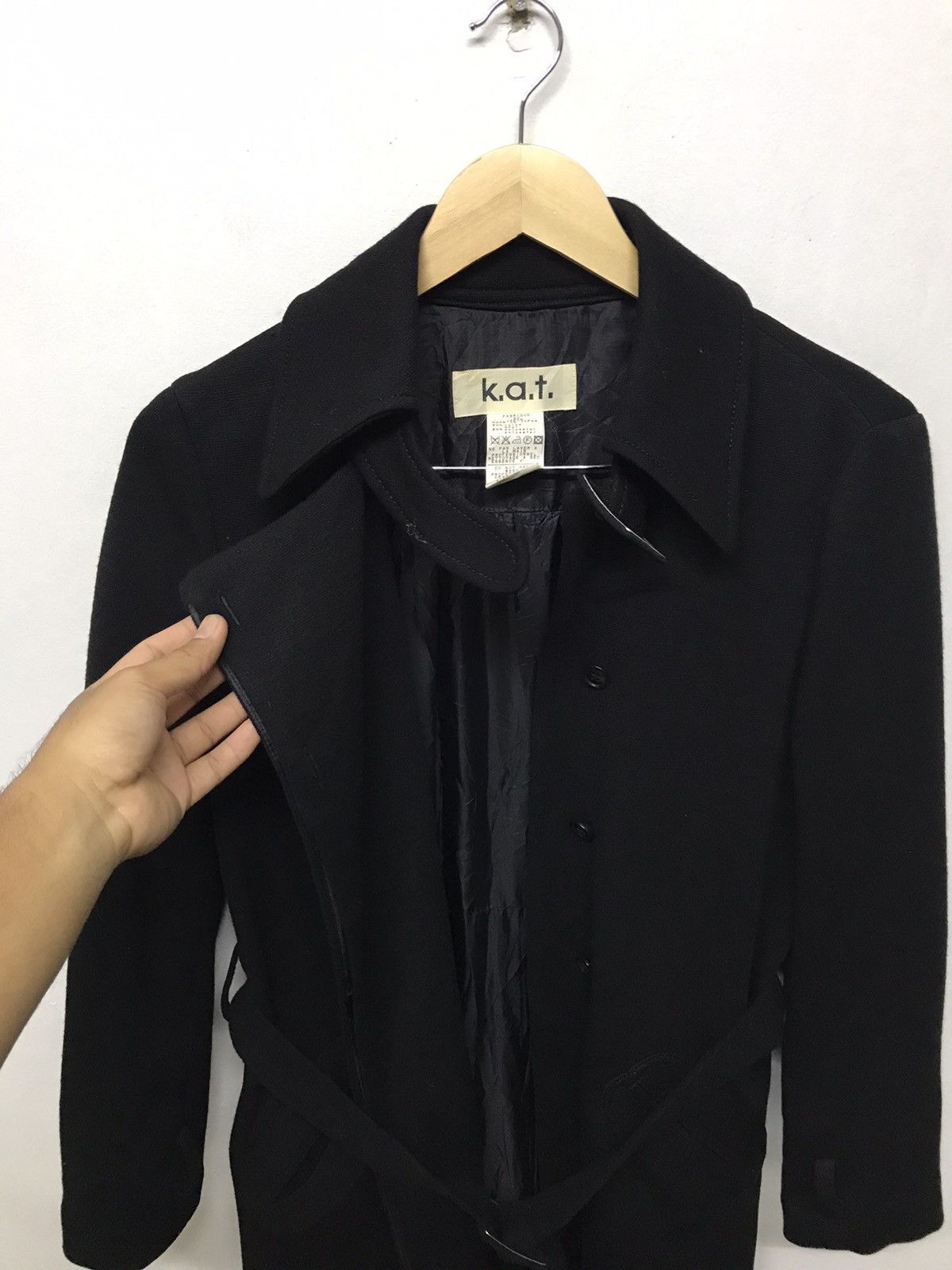 Japanese Brand 🥷🏿K.A.T Long Jacket Black Inspired Yohji Yamamoto Size US M / EU 48-50 / 2 - 6 Thumbnail