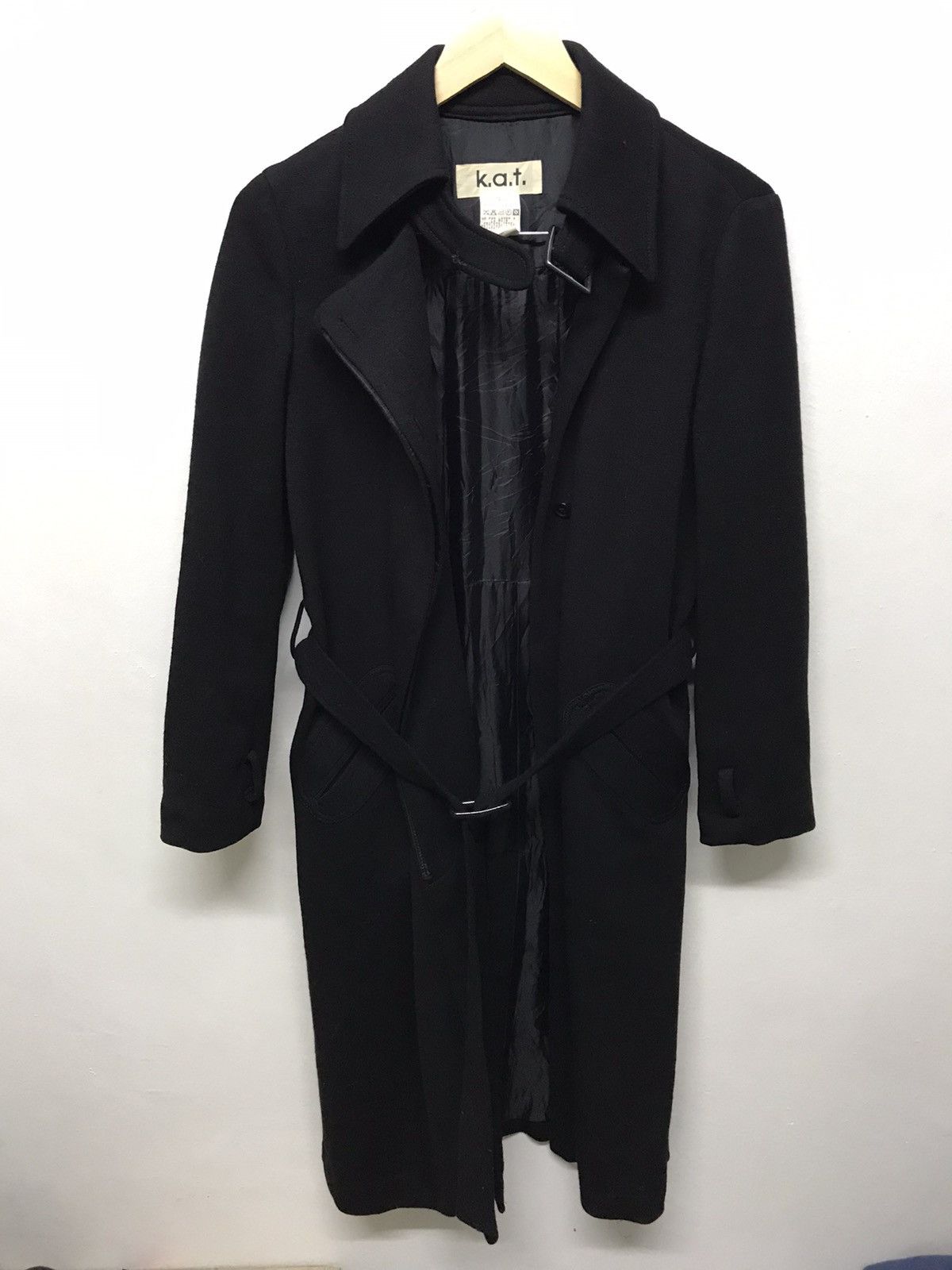 Japanese Brand 🥷🏿K.A.T Long Jacket Black Inspired Yohji Yamamoto Size US M / EU 48-50 / 2 - 1 Thumbnail