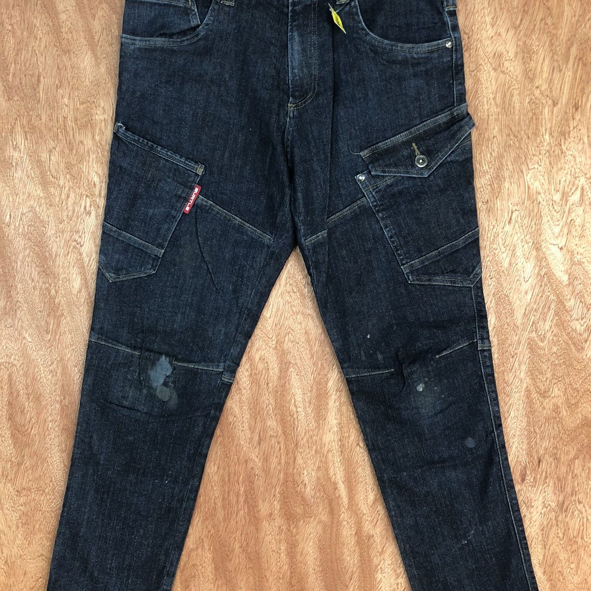 Japanese Brand DLL Burtle Blue utility Multipocket Denim Pants #2349 Size US 30 / EU 46 - 4 Thumbnail