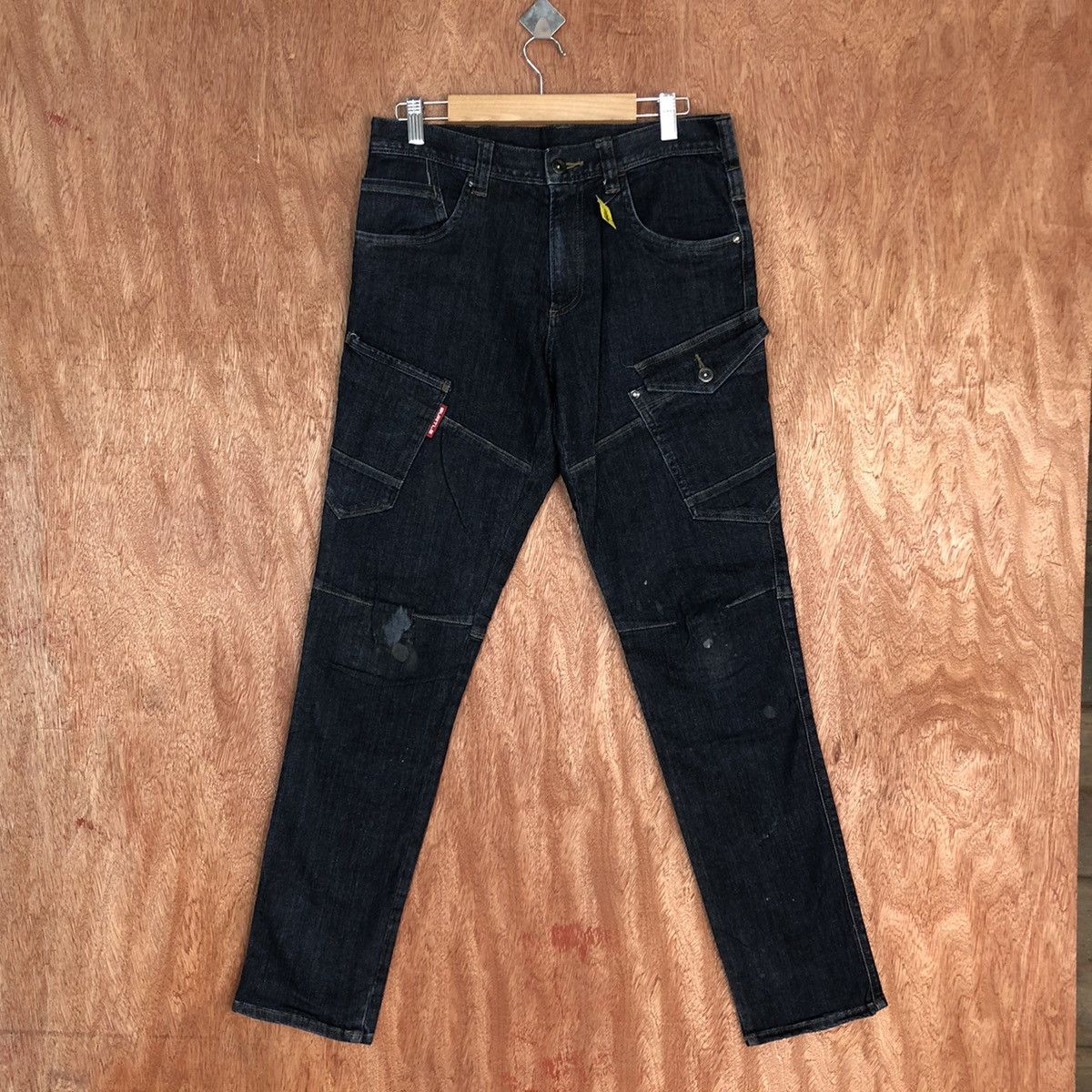 Japanese Brand DLL Burtle Blue utility Multipocket Denim Pants #2349 Size US 30 / EU 46 - 1 Thumbnail