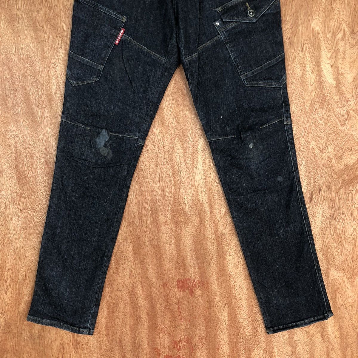 Japanese Brand DLL Burtle Blue utility Multipocket Denim Pants #2349 Size US 30 / EU 46 - 3 Thumbnail