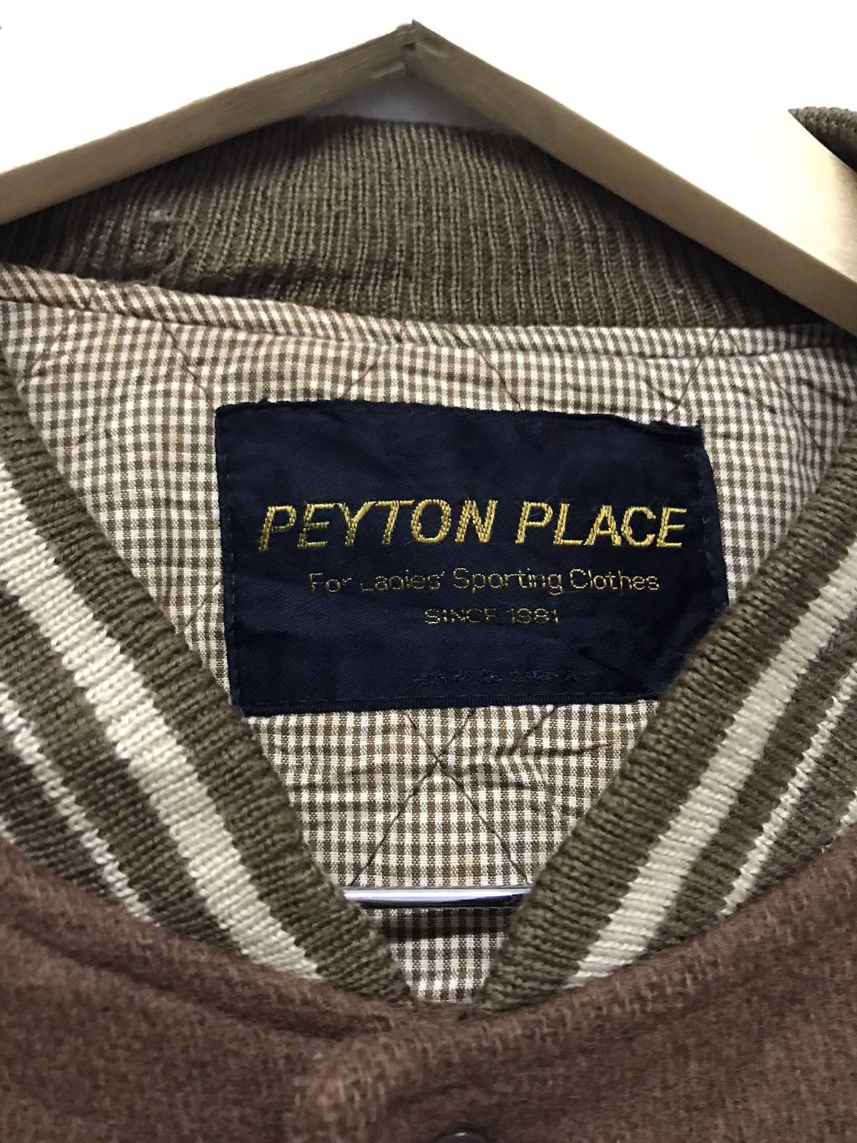 Japanese Brand Vintage Peyton Place Wool Varsity Jackets Size US L / EU 52-54 / 3 - 3 Thumbnail