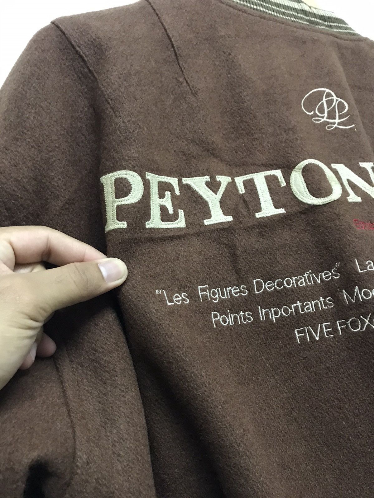 Japanese Brand Vintage Peyton Place Wool Varsity Jackets Size US L / EU 52-54 / 3 - 17 Thumbnail