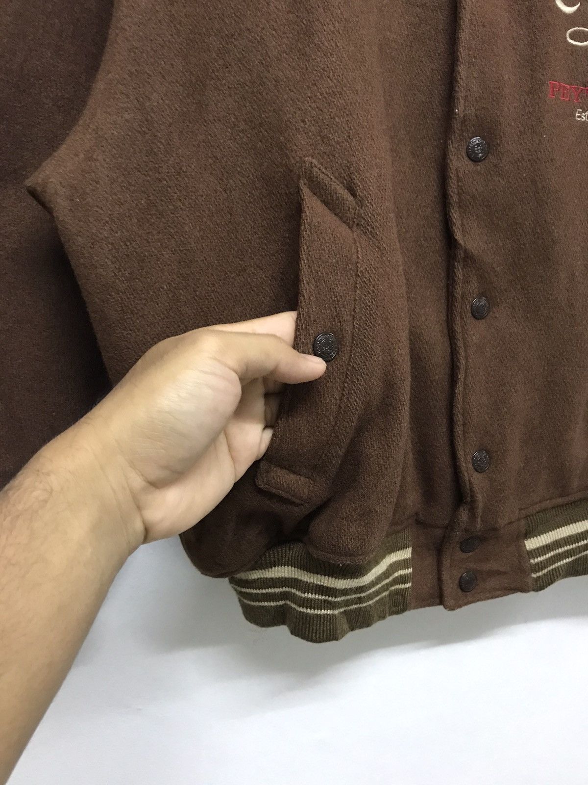 Japanese Brand Vintage Peyton Place Wool Varsity Jackets Size US L / EU 52-54 / 3 - 5 Thumbnail