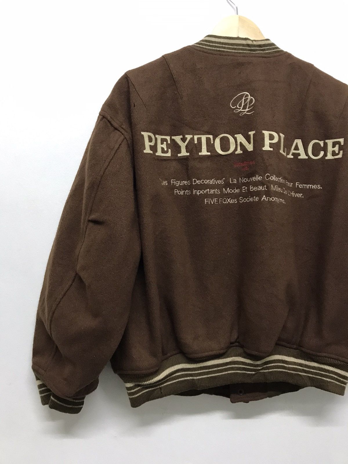 Japanese Brand Vintage Peyton Place Wool Varsity Jackets Size US L / EU 52-54 / 3 - 16 Thumbnail