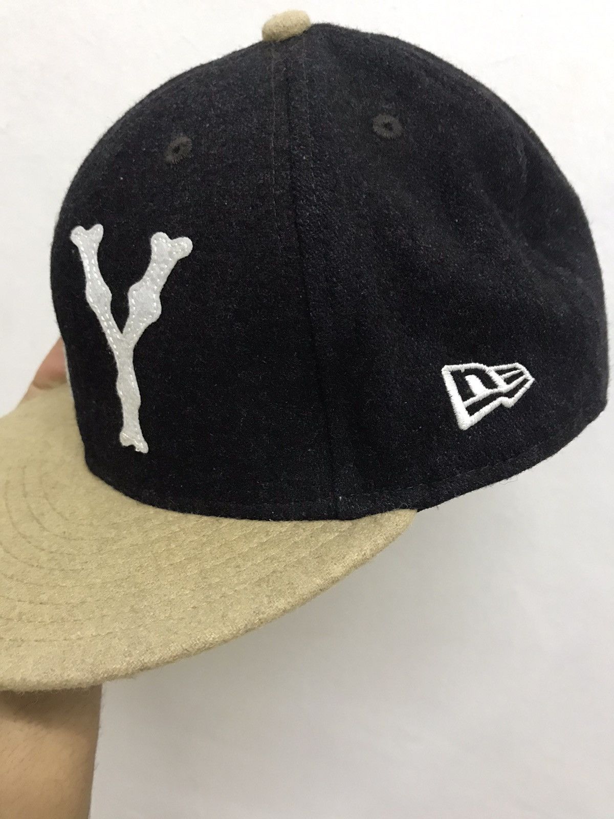 New Era Rare❗️NY x New Era Bone Wool Fitted Caps Size 7.5/8 Size ONE SIZE - 8 Thumbnail