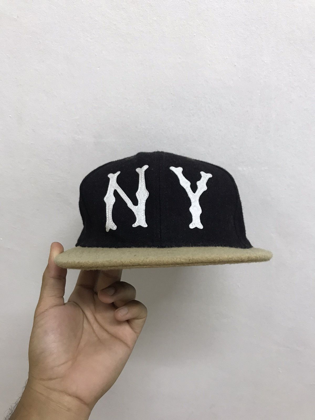New Era Rare❗️NY x New Era Bone Wool Fitted Caps Size 7.5/8 Size ONE SIZE - 11 Thumbnail