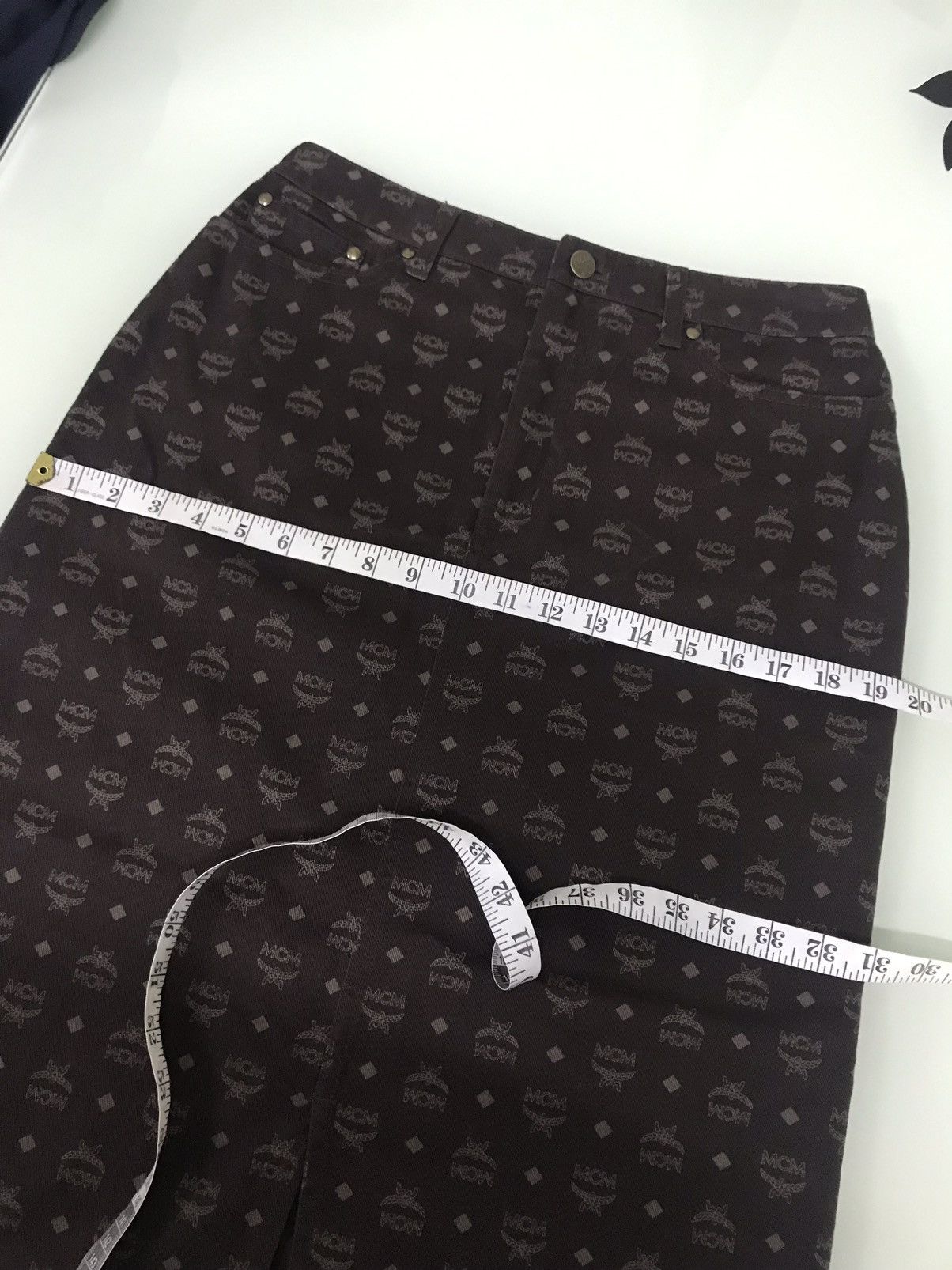 MCM Rare❗️Vintage MCM Monogram Maxi Skirt Size 30" / US 8 / IT 44 - 21 Thumbnail