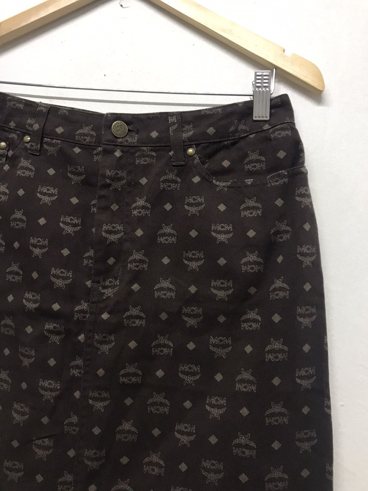 MCM Rare❗️Vintage MCM Monogram Maxi Skirt Size 30" / US 8 / IT 44 - 5 Thumbnail
