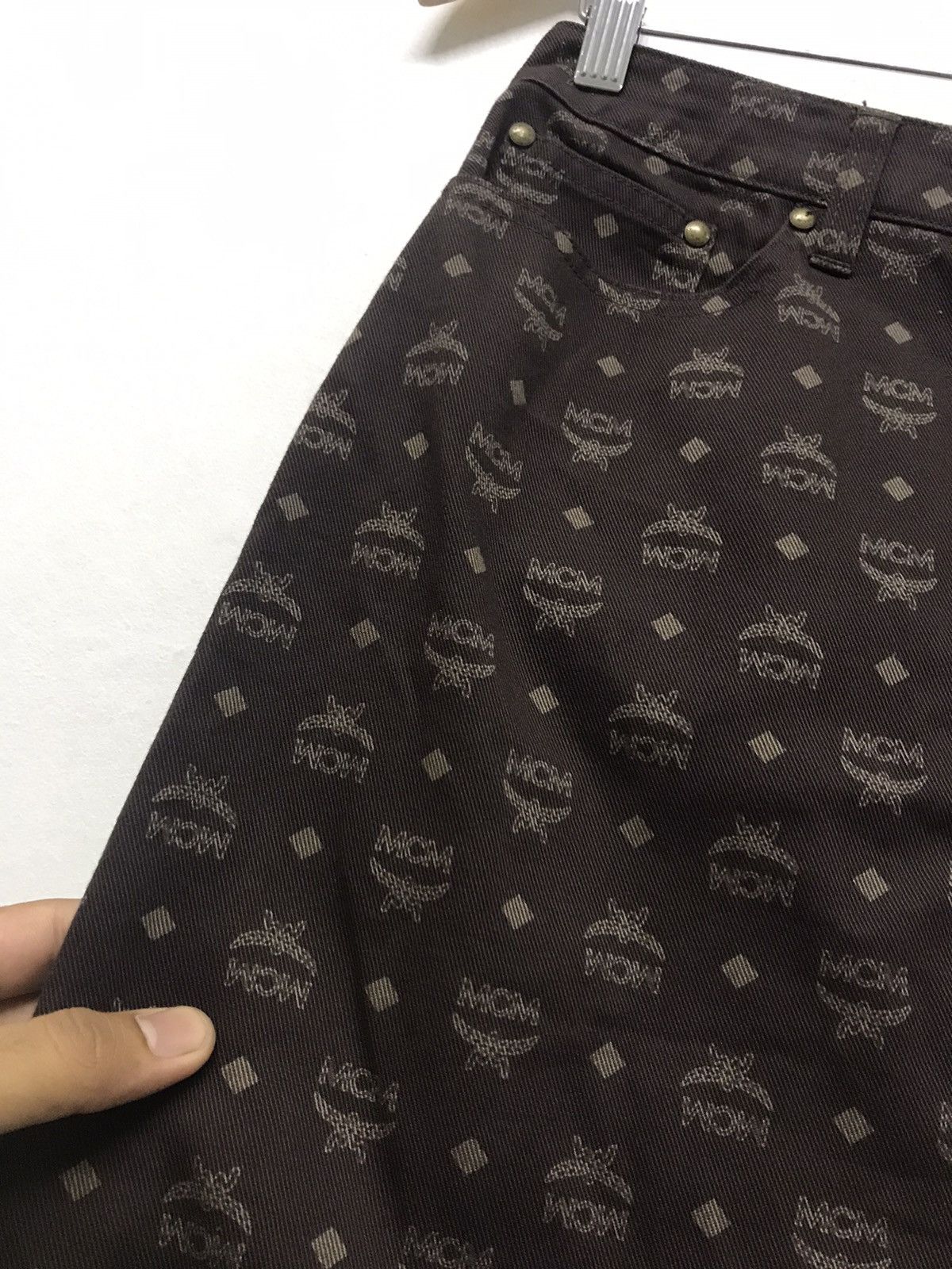 MCM Rare❗️Vintage MCM Monogram Maxi Skirt Size 30" / US 8 / IT 44 - 17 Thumbnail