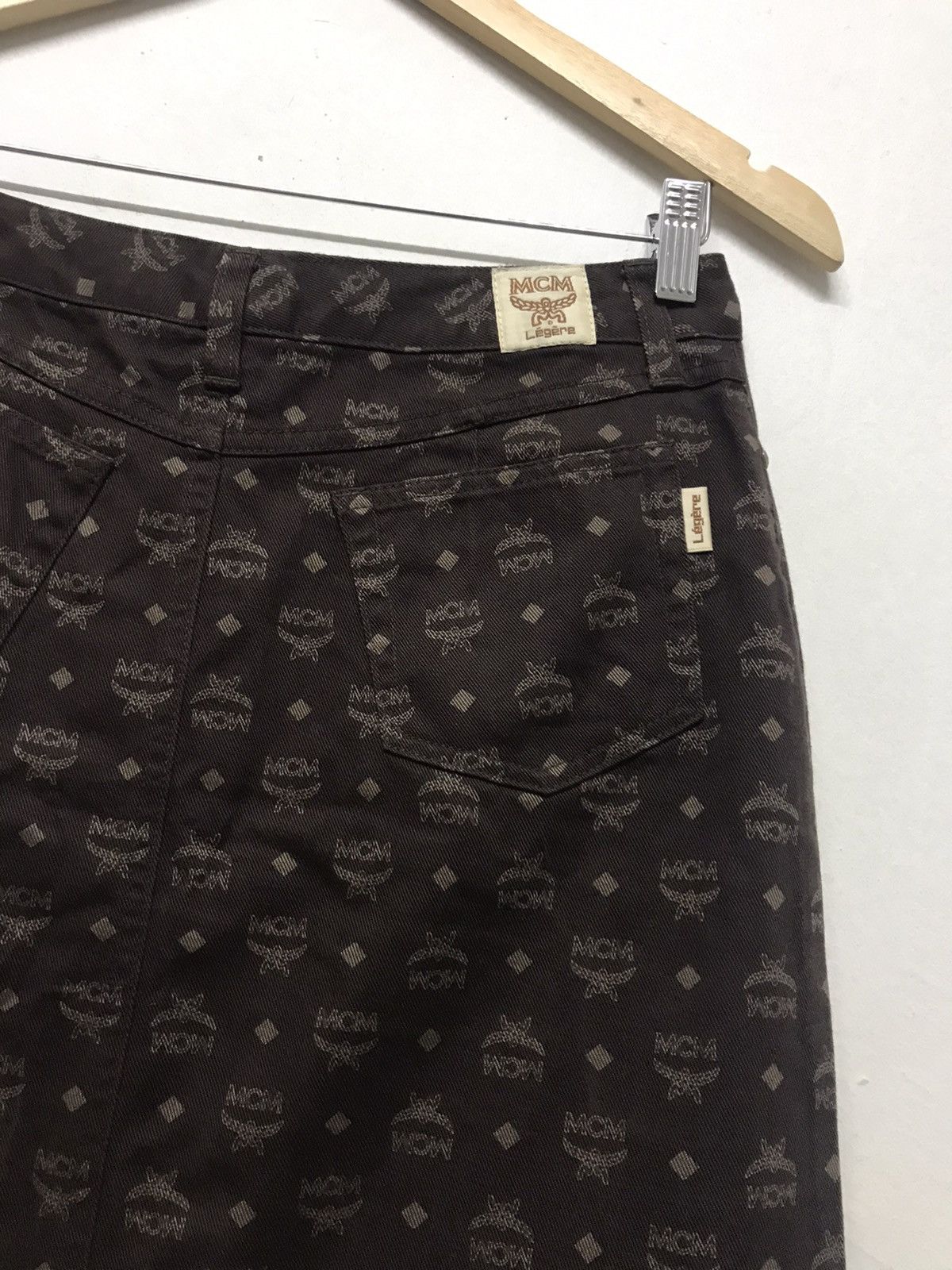 MCM Rare❗️Vintage MCM Monogram Maxi Skirt Size 30" / US 8 / IT 44 - 16 Thumbnail