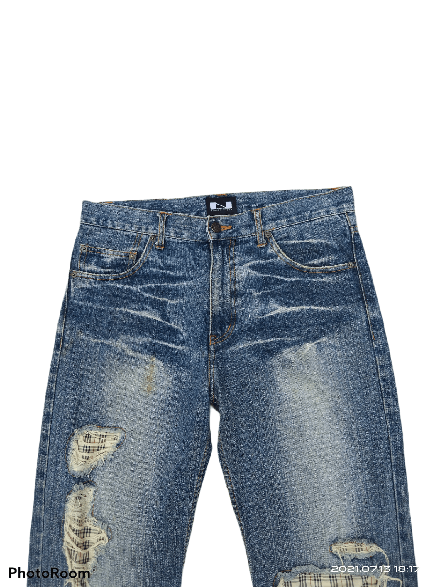 Japanese Brand DELETE TODAY🔥 DISTRESSED PACTHWORK NYLAUS CREW PANTS Size US 33 - 3 Thumbnail