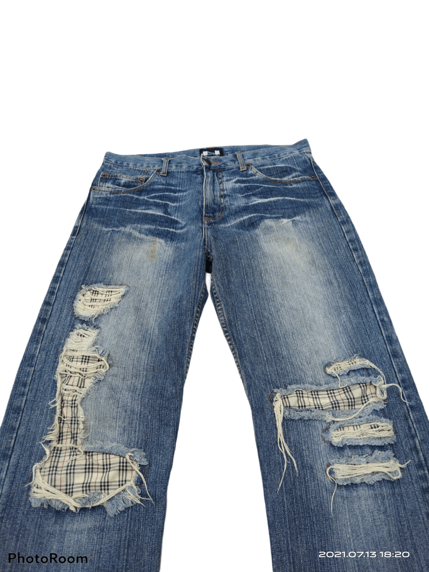Japanese Brand DELETE TODAY🔥 DISTRESSED PACTHWORK NYLAUS CREW PANTS Size US 33 - 5 Thumbnail