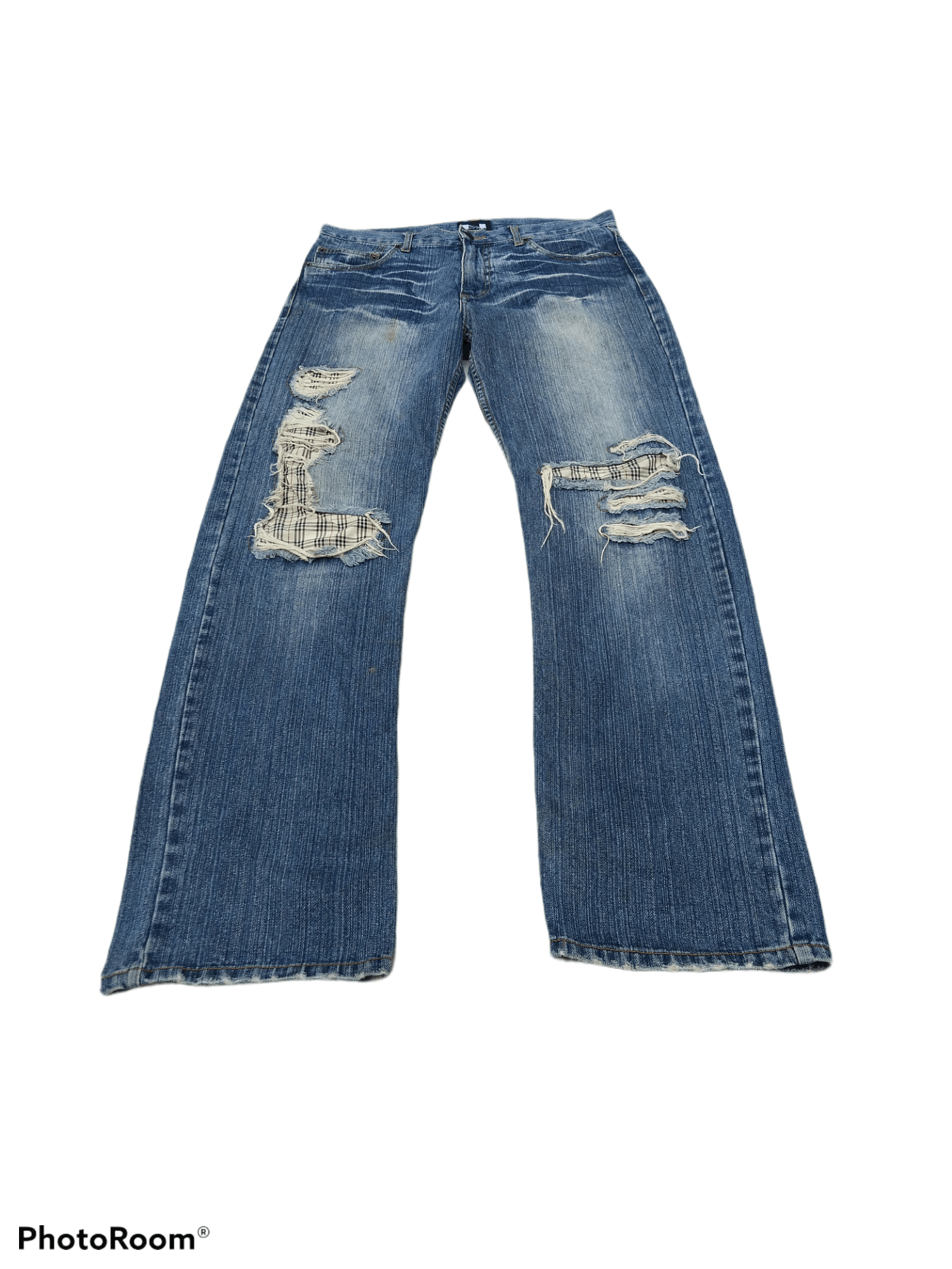 Japanese Brand DELETE TODAY🔥 DISTRESSED PACTHWORK NYLAUS CREW PANTS Size US 33 - 6 Thumbnail