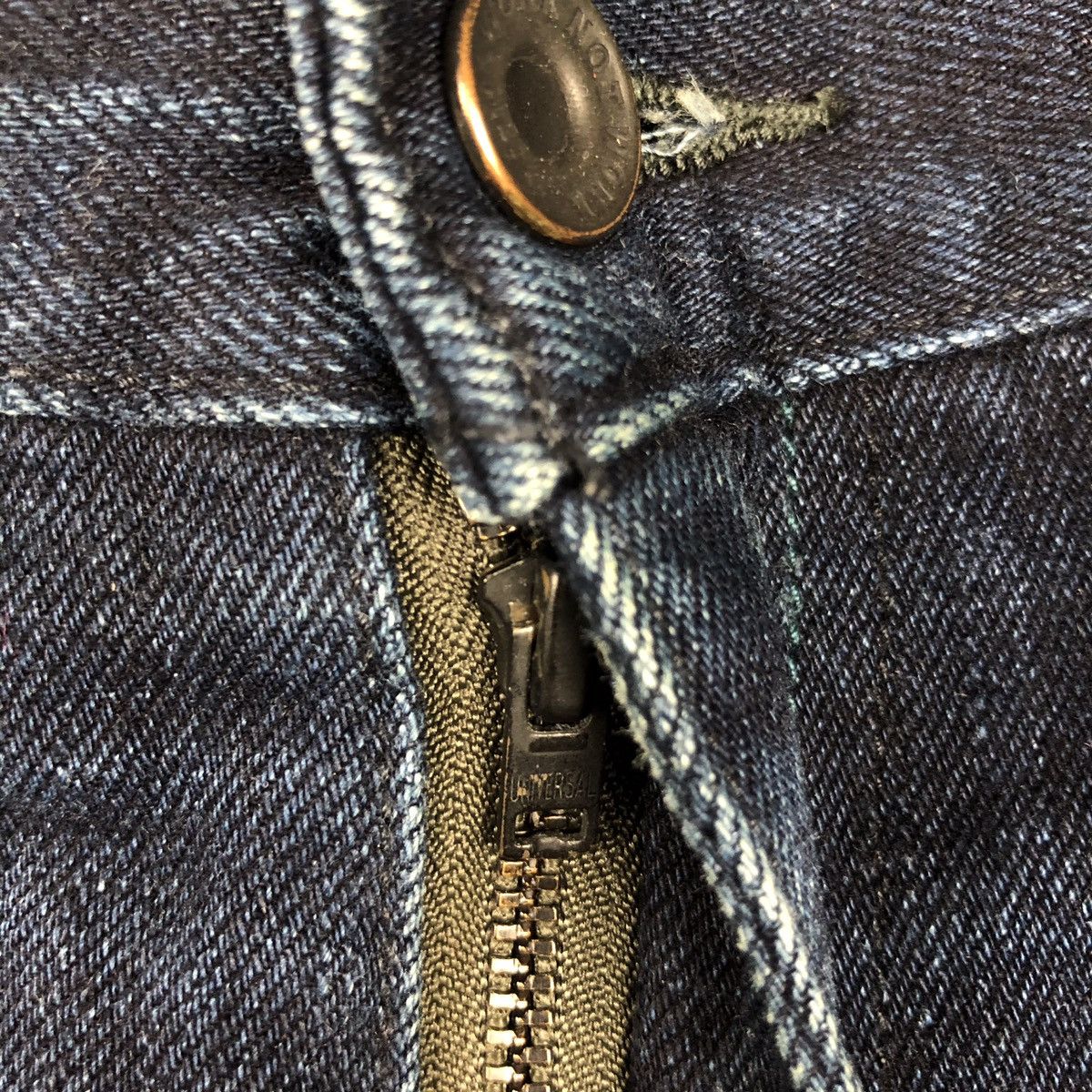 Japanese Brand Vintage Work Not Work blue indigo selvedge Jeans Size US 31 - 6 Thumbnail