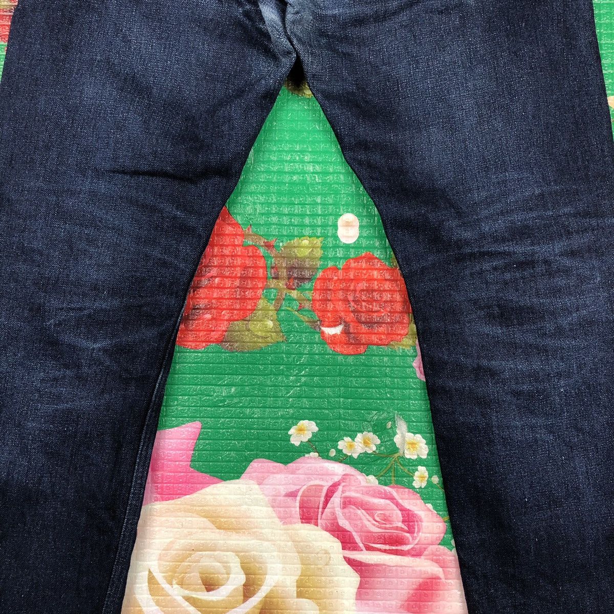 Japanese Brand Vintage Work Not Work blue indigo selvedge Jeans Size US 31 - 10 Thumbnail
