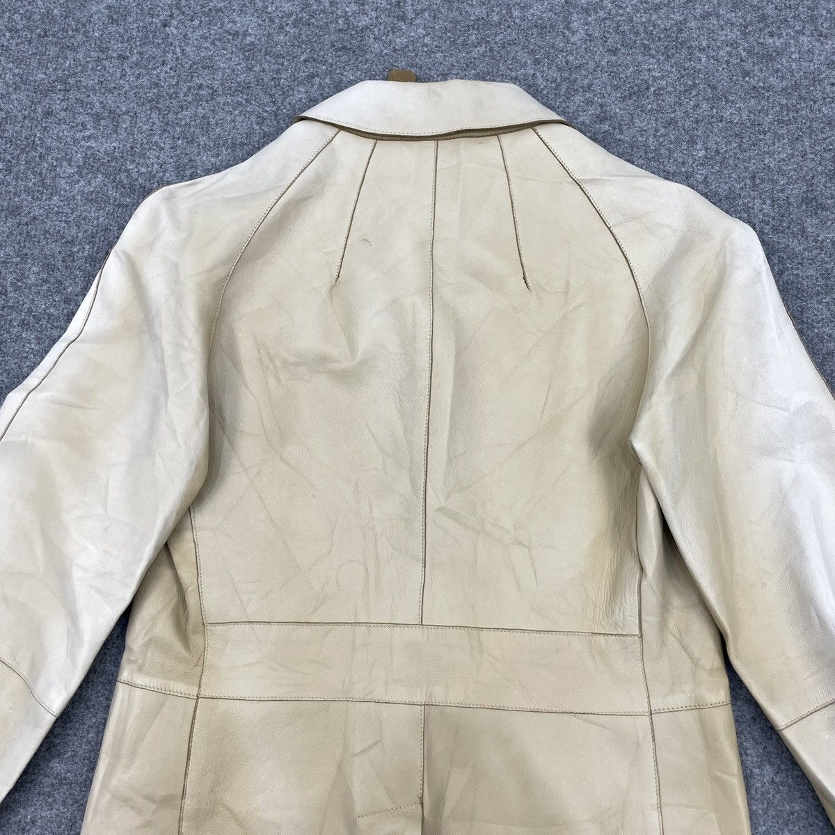 Leather Vintage OPIFIX Faded Lamb Skin Blazer Size S / US 4 / IT 40 - 4 Thumbnail