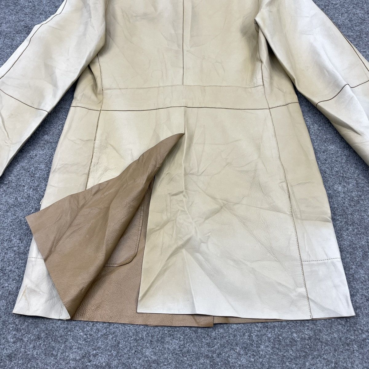 Leather Vintage OPIFIX Faded Lamb Skin Blazer Size S / US 4 / IT 40 - 9 Thumbnail