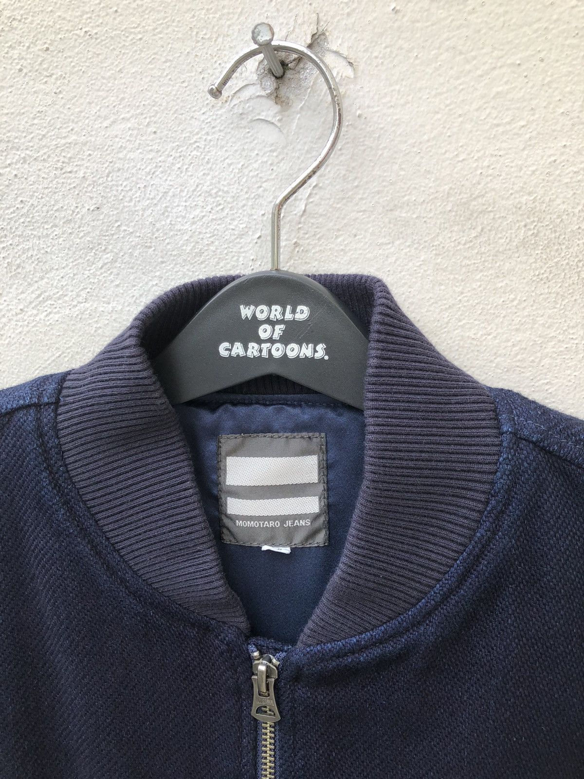 Momotaro Jeans Momotaro Jeans Indigo Blue Sashiko Kendo Ma-1 Bomber Jacket Size US M / EU 48-50 / 2 - 8 Thumbnail