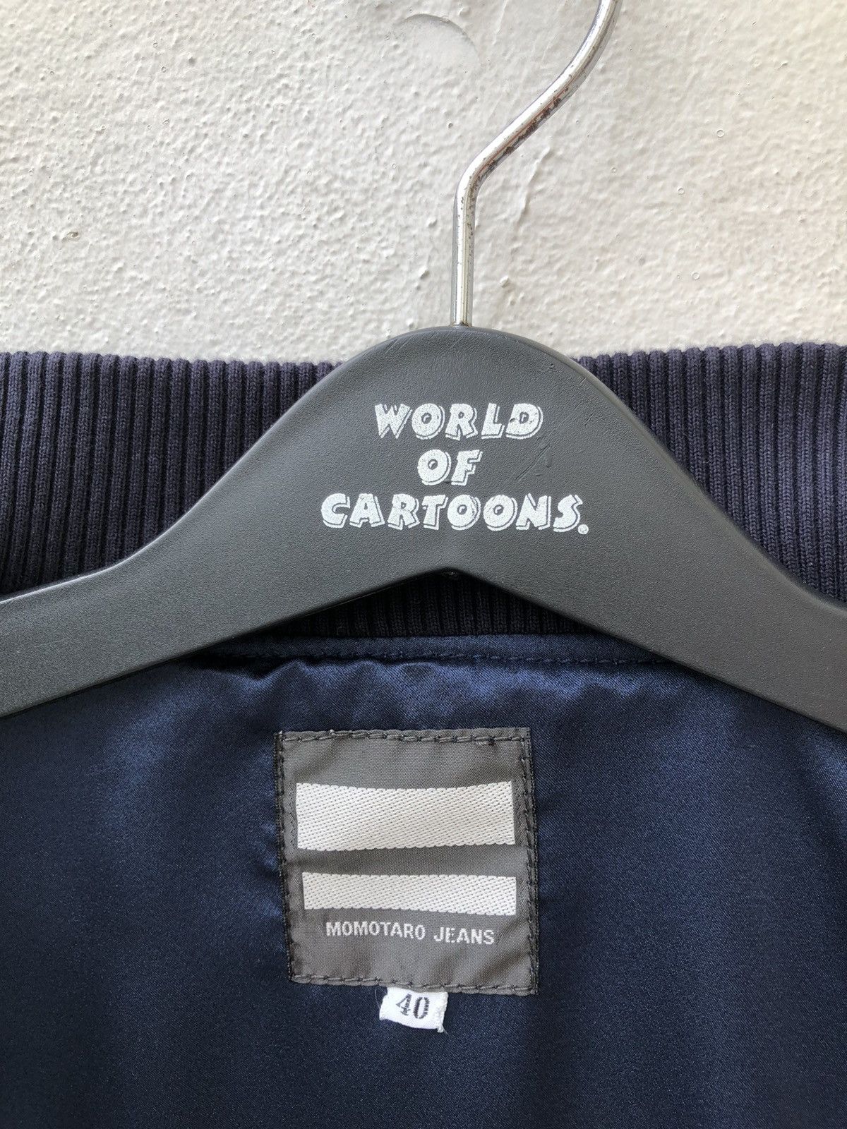 Momotaro Jeans Momotaro Jeans Indigo Blue Sashiko Kendo Ma-1 Bomber Jacket Size US M / EU 48-50 / 2 - 18 Thumbnail