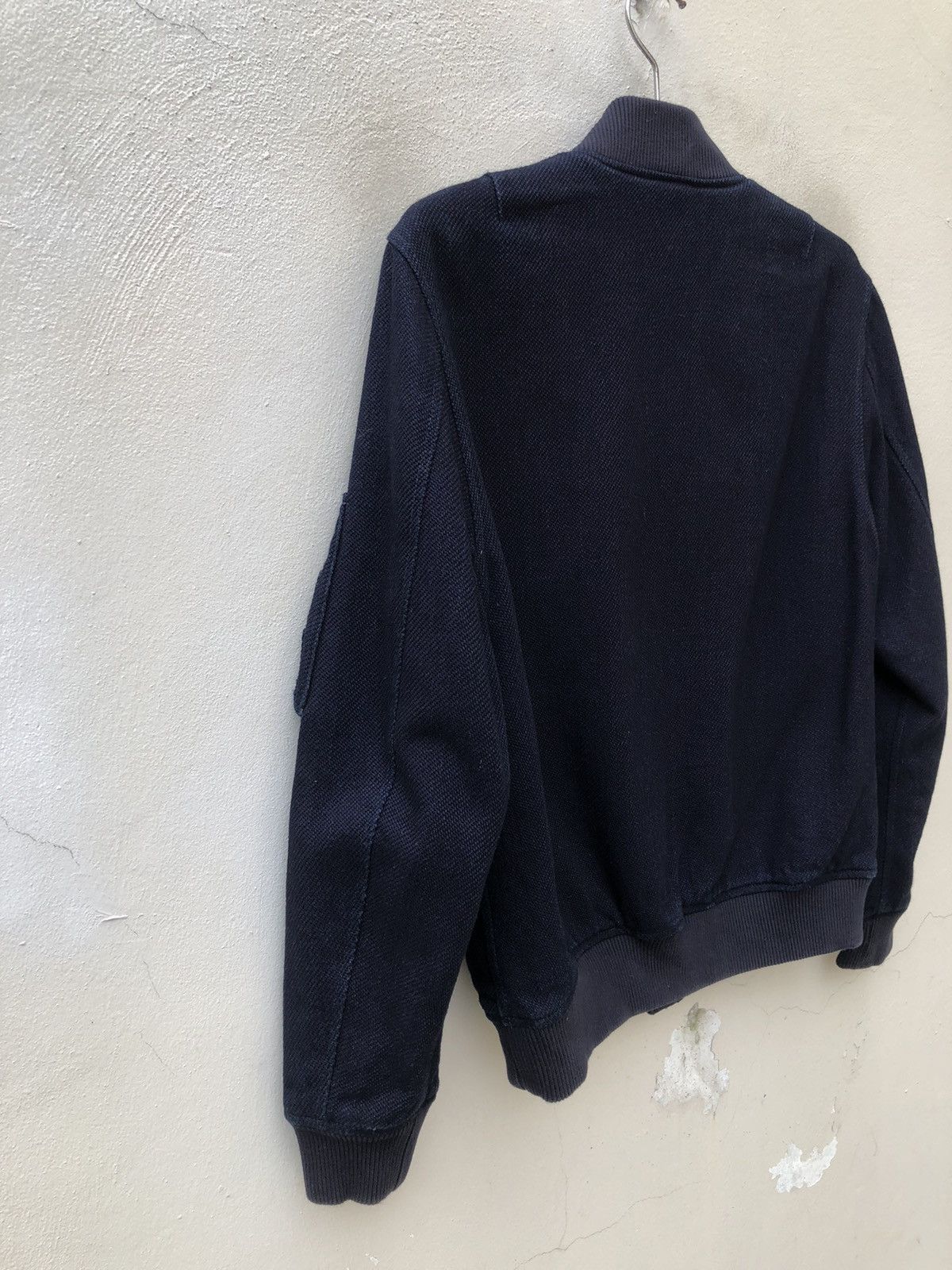 Momotaro Jeans Momotaro Jeans Indigo Blue Sashiko Kendo Ma-1 Bomber Jacket Size US M / EU 48-50 / 2 - 15 Thumbnail