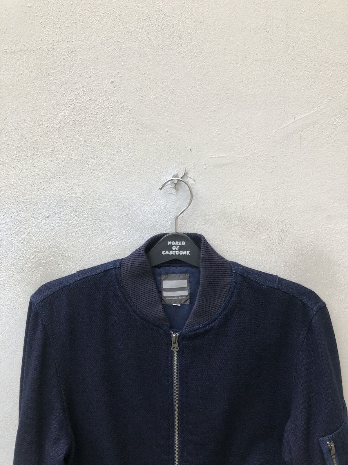 Momotaro Jeans Momotaro Jeans Indigo Blue Sashiko Kendo Ma-1 Bomber Jacket Size US M / EU 48-50 / 2 - 7 Thumbnail