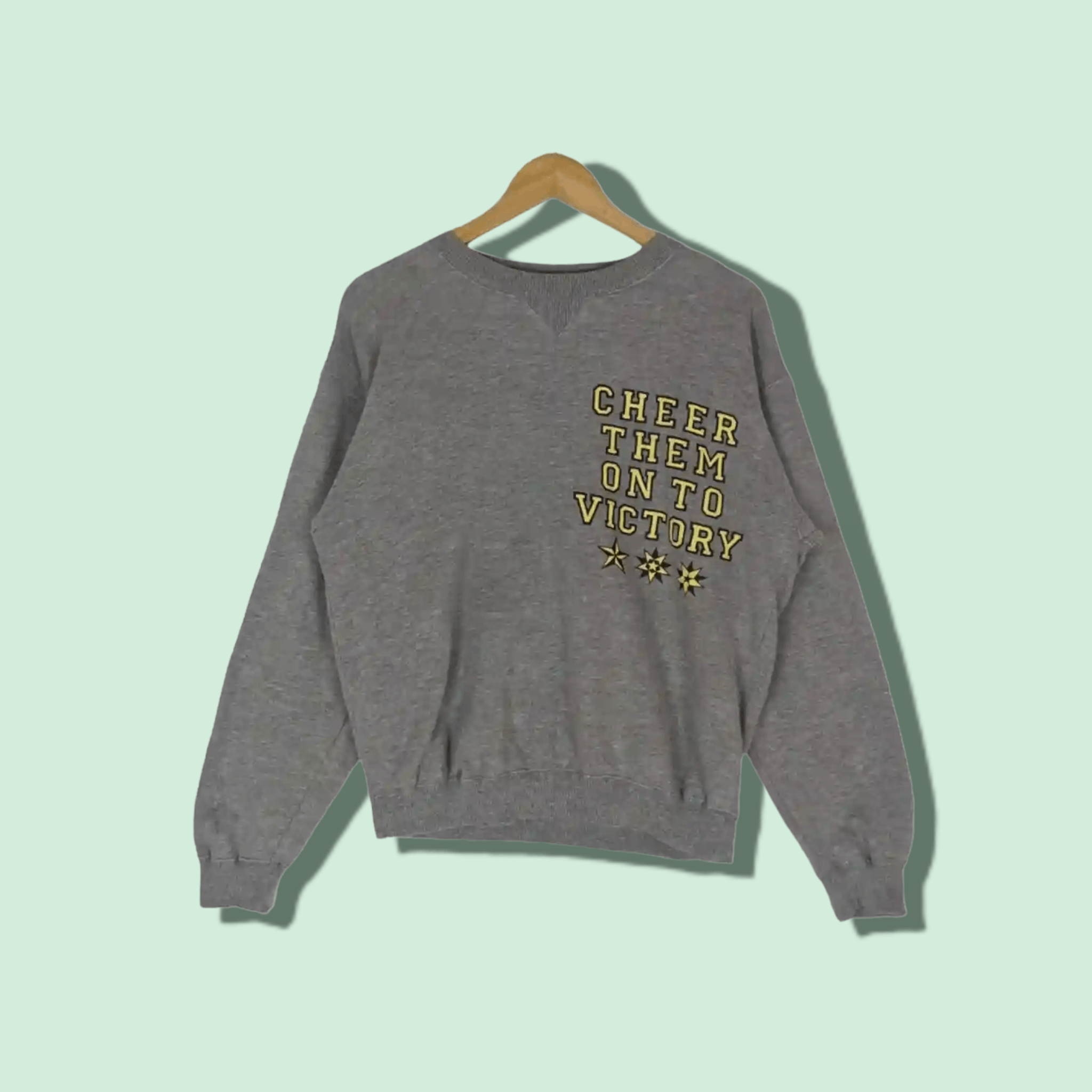 Japanese Brand Vintage 90's MAC MAIL Cheer Them On To Victory Sweatshirt Size US M / EU 48-50 / 2 - 1 Thumbnail