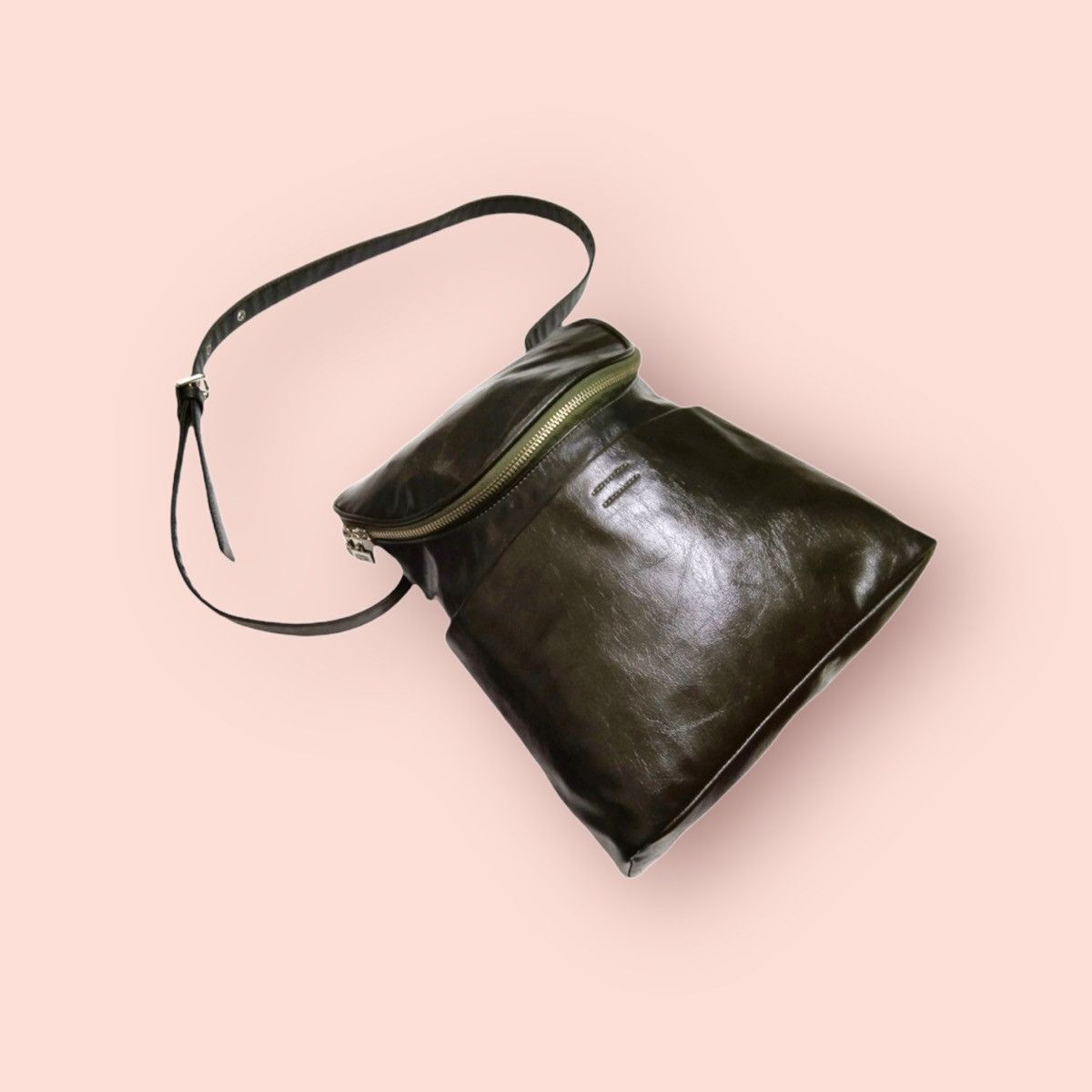 Leather × Michel Klein × Vintage MICHEL KLEIN VINTAGE GREEN LEATHER BAG Size ONE SIZE - 3 Thumbnail
