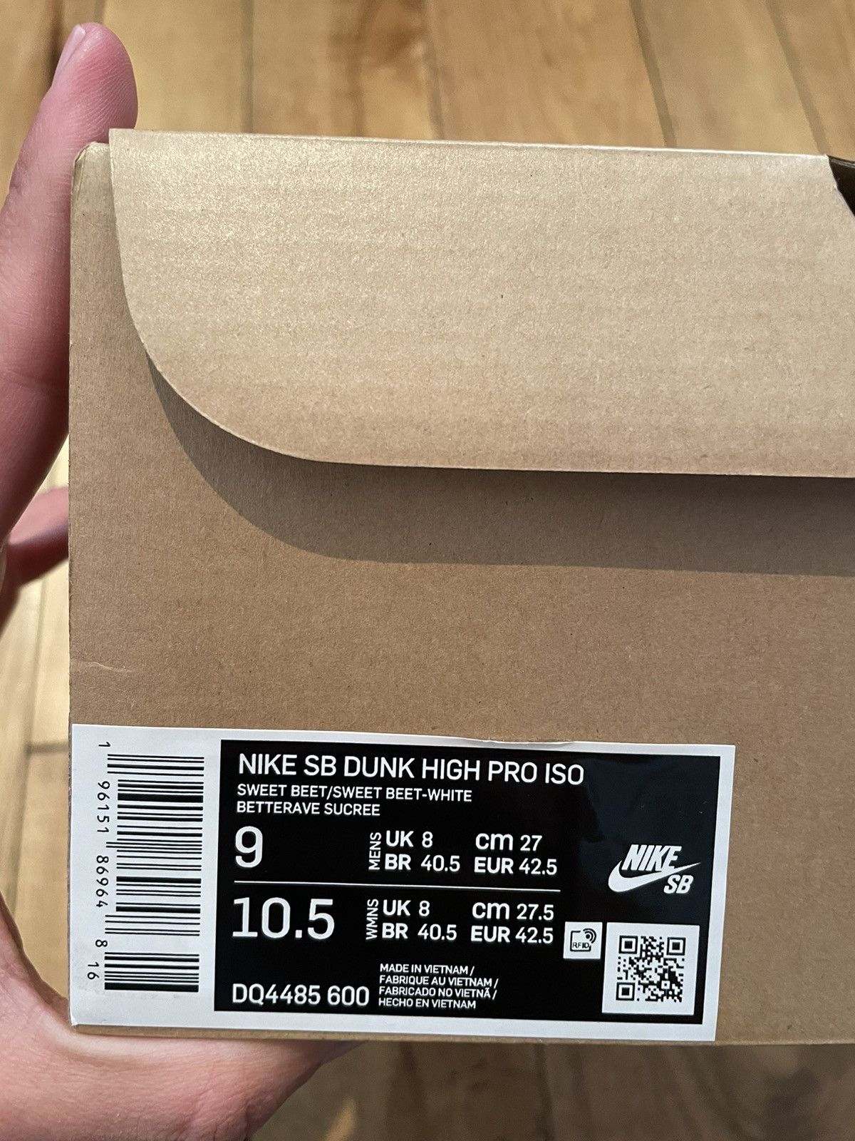 Nike Nike Dunk High SB Pro Sweet Beet Orange Label Size US 9 / EU 42 - 13 Thumbnail