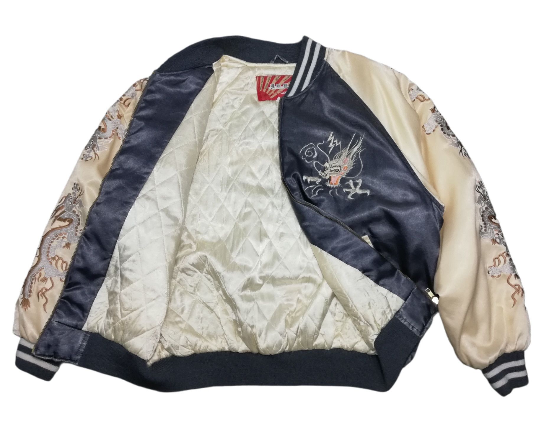 Japanese Brand 🔥DOPE RARE 🐉 Dragon Ryu Tattoo Art Embroidery Embroidered Size US M / EU 48-50 / 2 - 17 Thumbnail