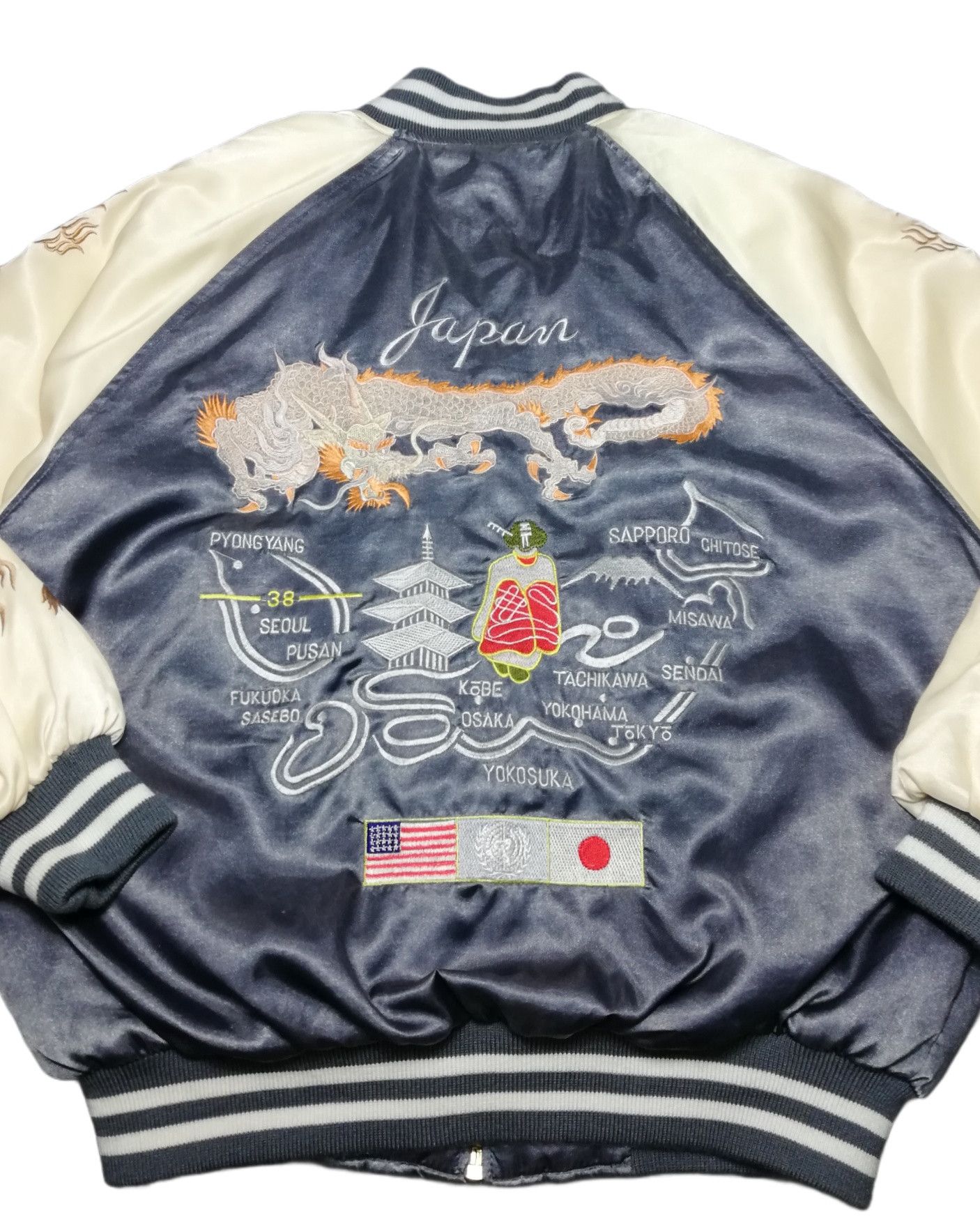 Japanese Brand 🔥DOPE RARE 🐉 Dragon Ryu Tattoo Art Embroidery Embroidered Size US M / EU 48-50 / 2 - 5 Thumbnail