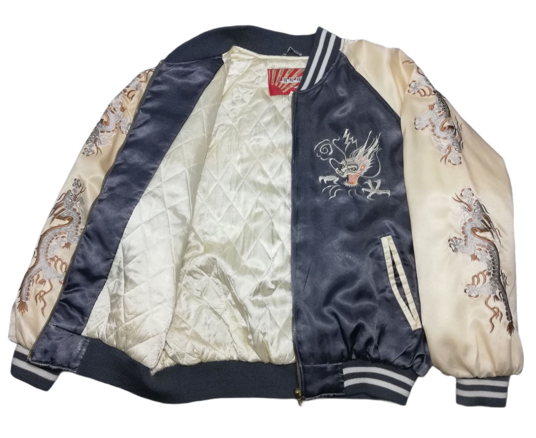 Japanese Brand 🔥DOPE RARE 🐉 Dragon Ryu Tattoo Art Embroidery Embroidered Size US M / EU 48-50 / 2 - 15 Thumbnail