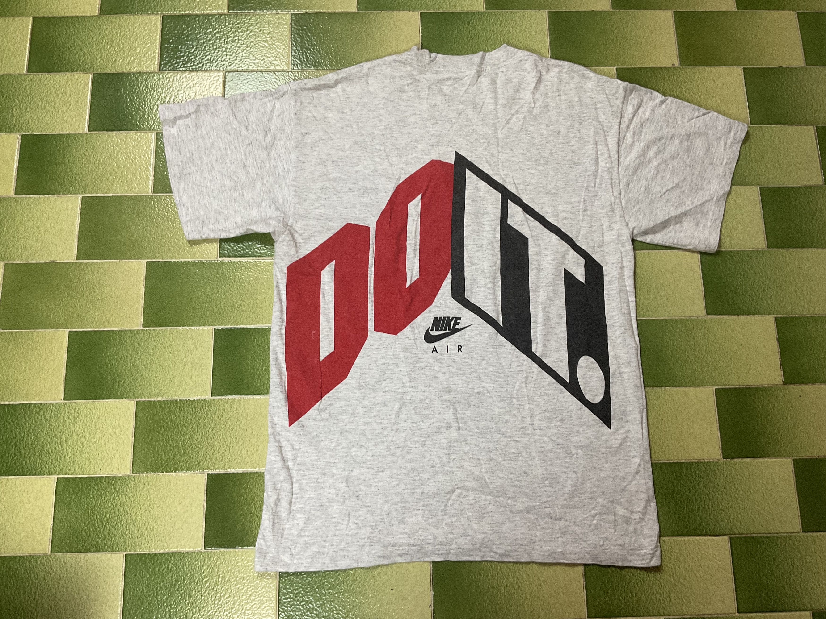 Nike Vintage 90s Nike Air Just Do It Big Print T-Shirt Size US L / EU 52-54 / 3 - 2 Thumbnail