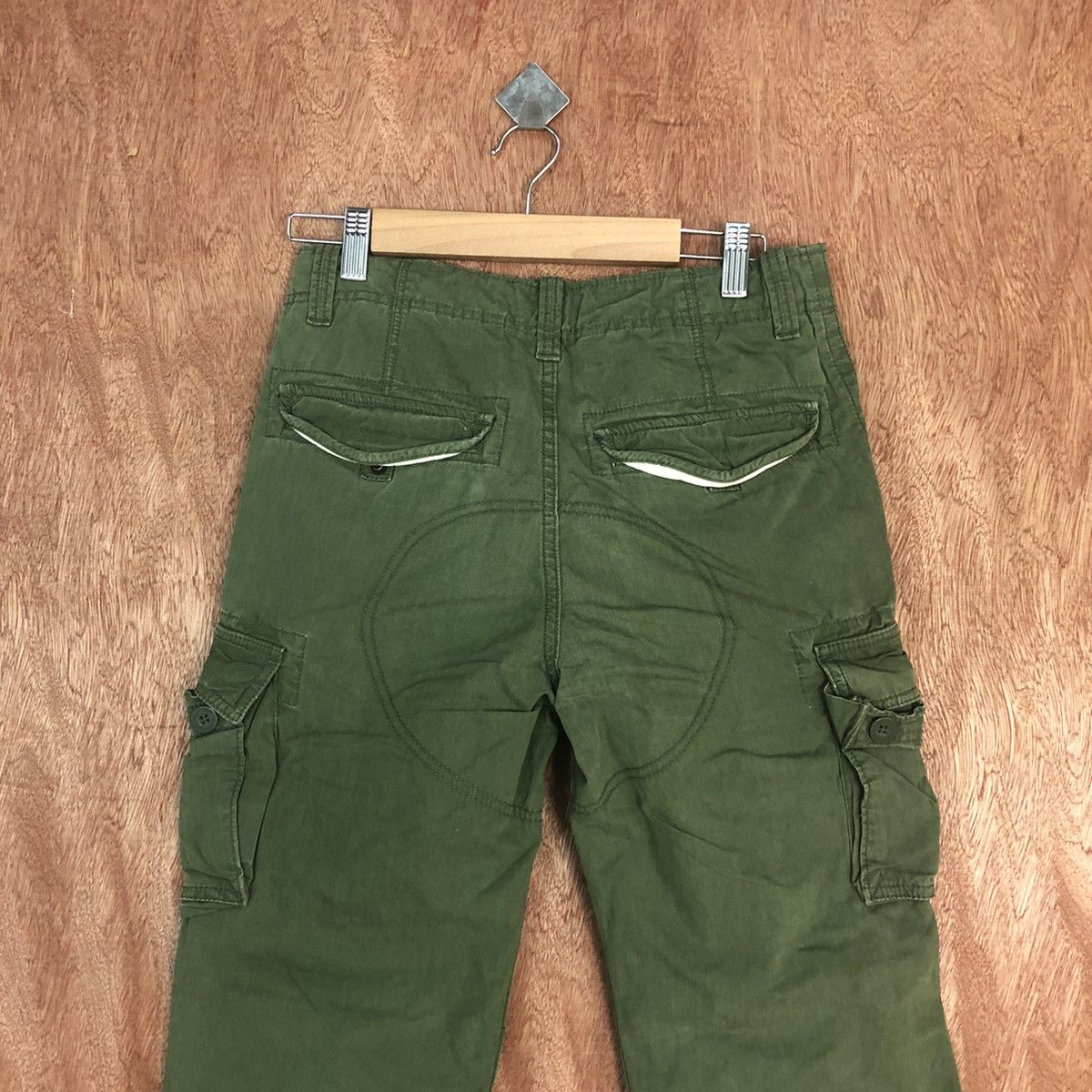 Gap × Japanese Brand GAP Kids Green Multipocket Cargo Pants #2328 Size 28" / US 6 / IT 42 - 11 Thumbnail
