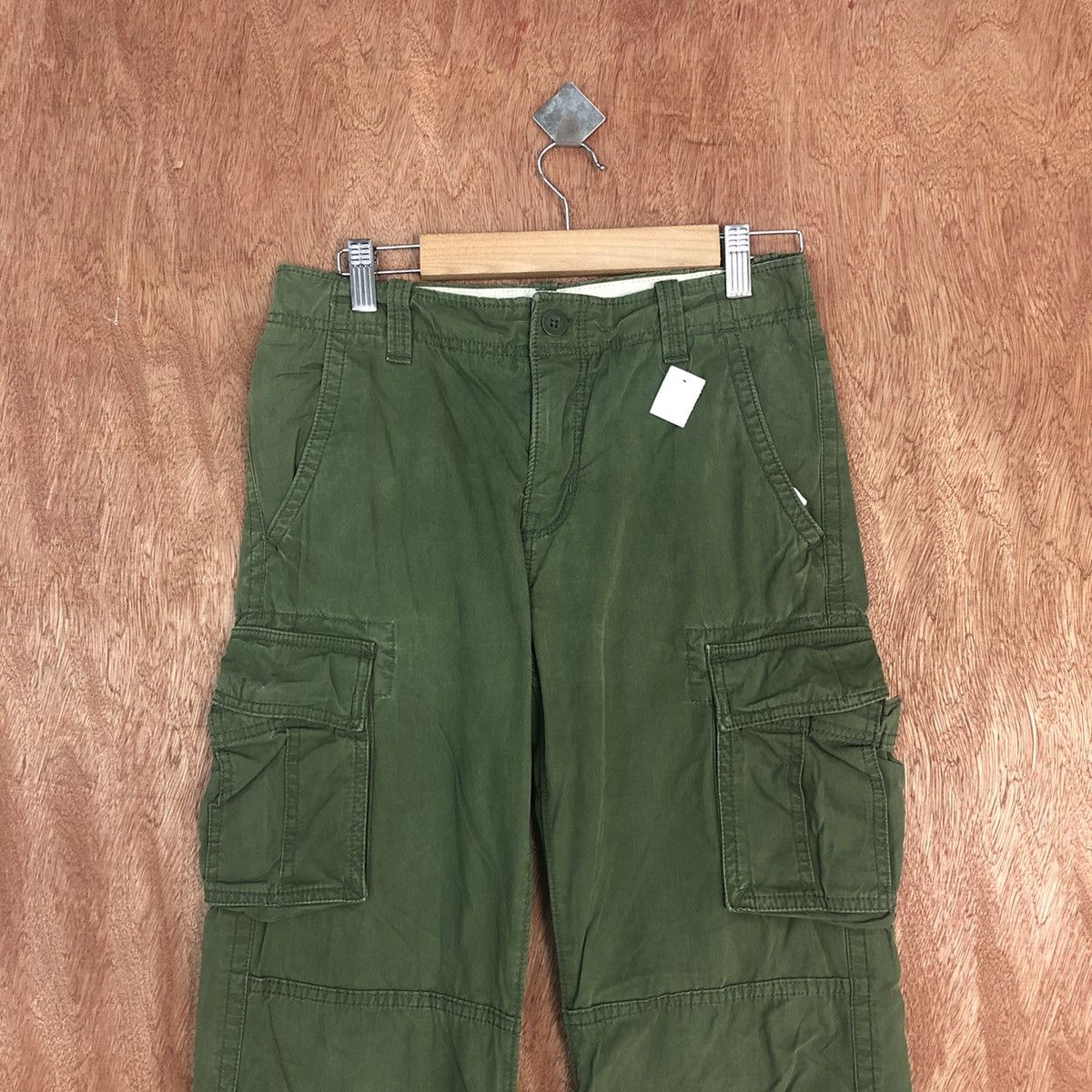 Gap × Japanese Brand GAP Kids Green Multipocket Cargo Pants #2328 Size 28" / US 6 / IT 42 - 2 Thumbnail