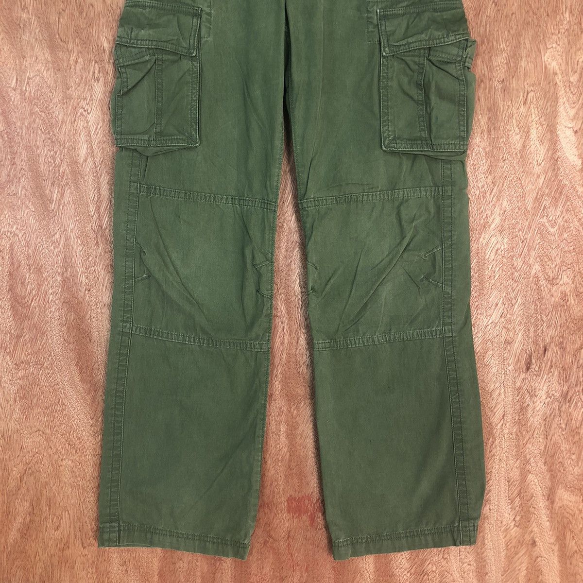 Gap × Japanese Brand GAP Kids Green Multipocket Cargo Pants #2328 Size 28" / US 6 / IT 42 - 3 Thumbnail
