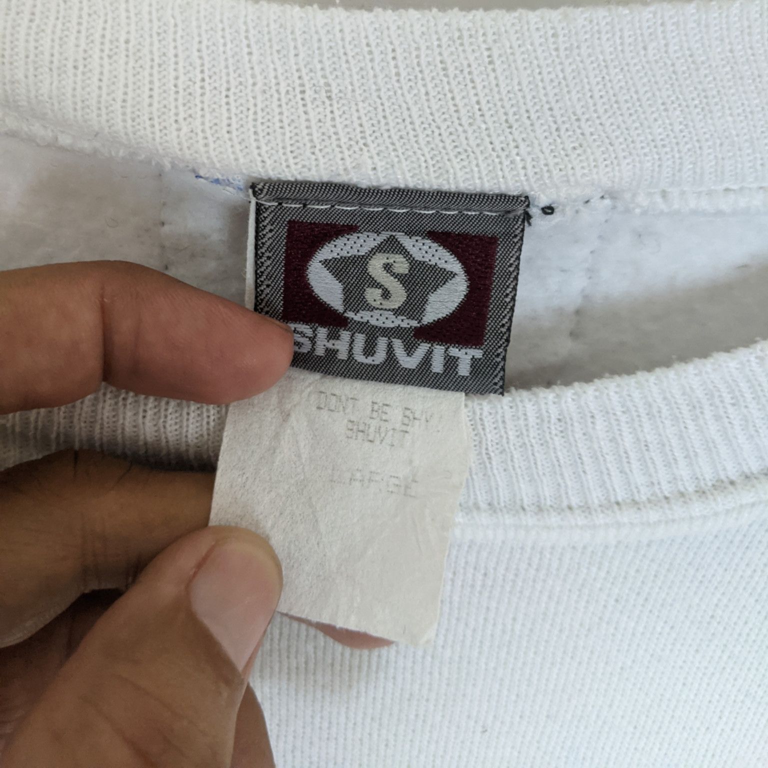 Japanese Brand Vintage SHUVIT Skateboard Plain Crewneck Jumper Sweatshirt Size US L / EU 52-54 / 3 - 8 Thumbnail